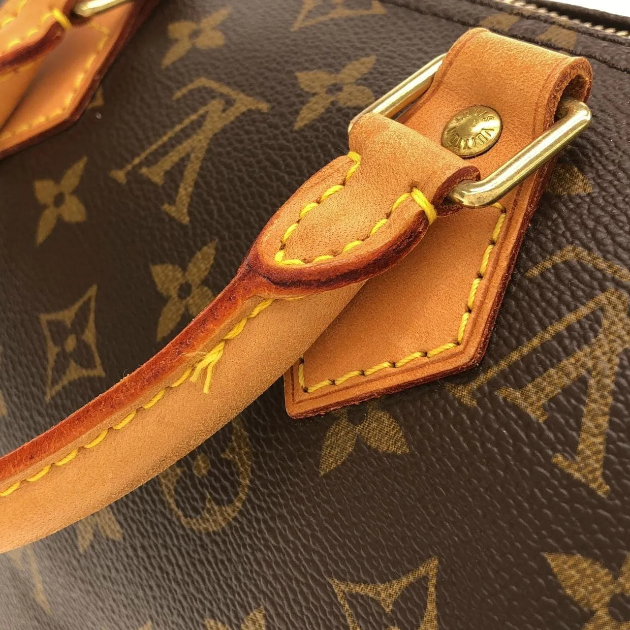 LOUIS VUITTON Speedy M41528 Boston Monogram 黑色 Monogram 中古品B - 縮圖 6