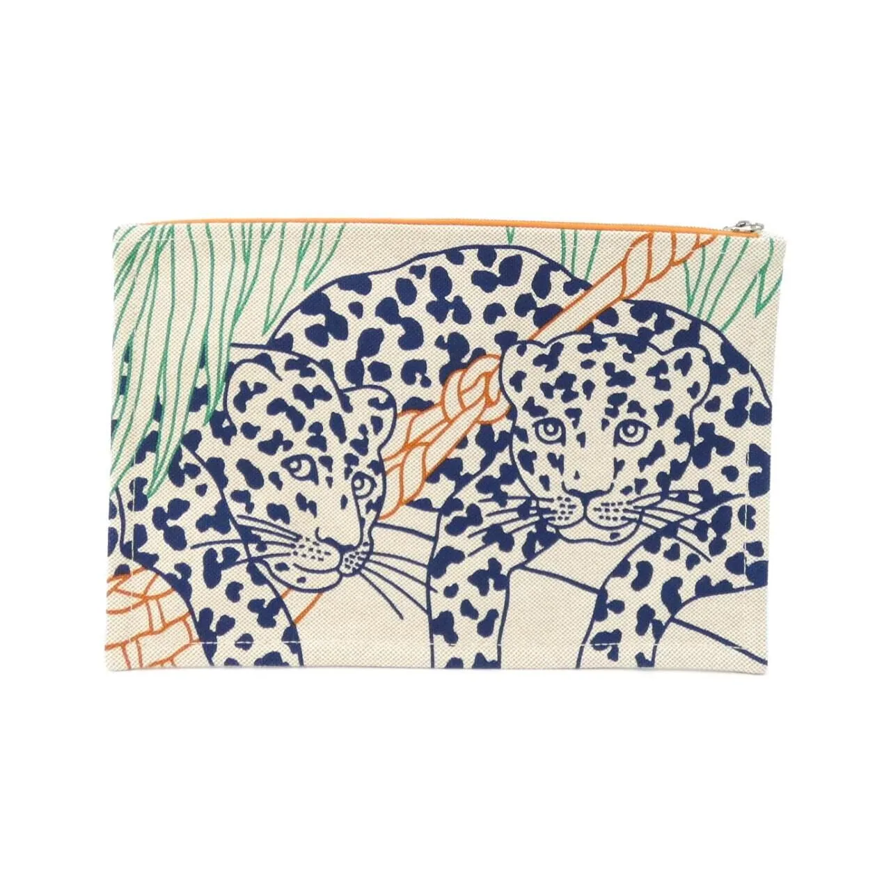 HERMES 103581M Pouch Canvas Black Canvas Rank A - Thumbnail 2