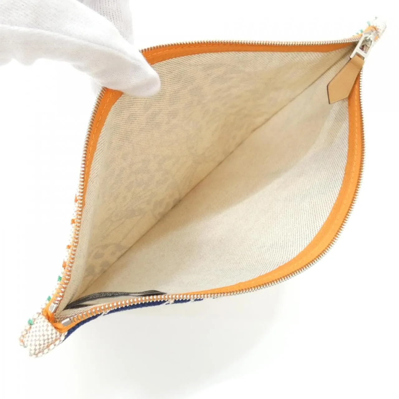 HERMES 103581M Pouch Canvas Black Canvas Rank A - Thumbnail 7