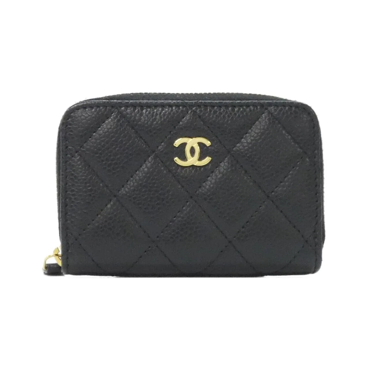 CHANEL Timeless Classic AP0216 Coin Case Grained Calfskin Black