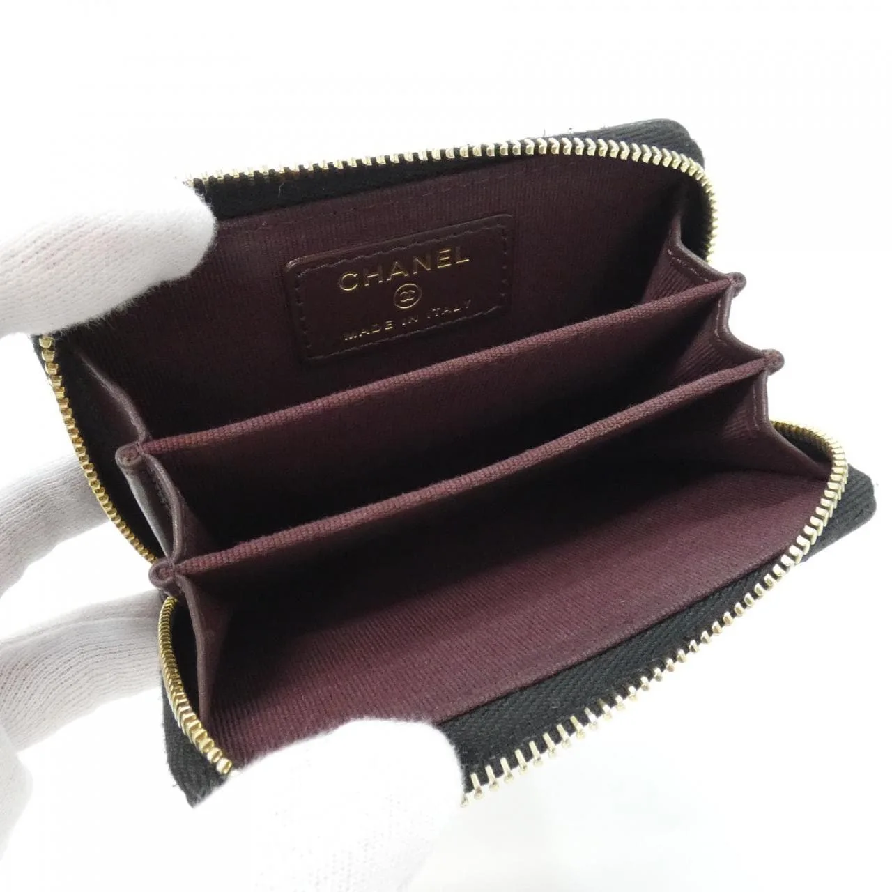 CHANEL Timeless Classic AP0216 Coin Case Grained Calfskin Black Grained Calfskin Rank A - Thumbnail 8