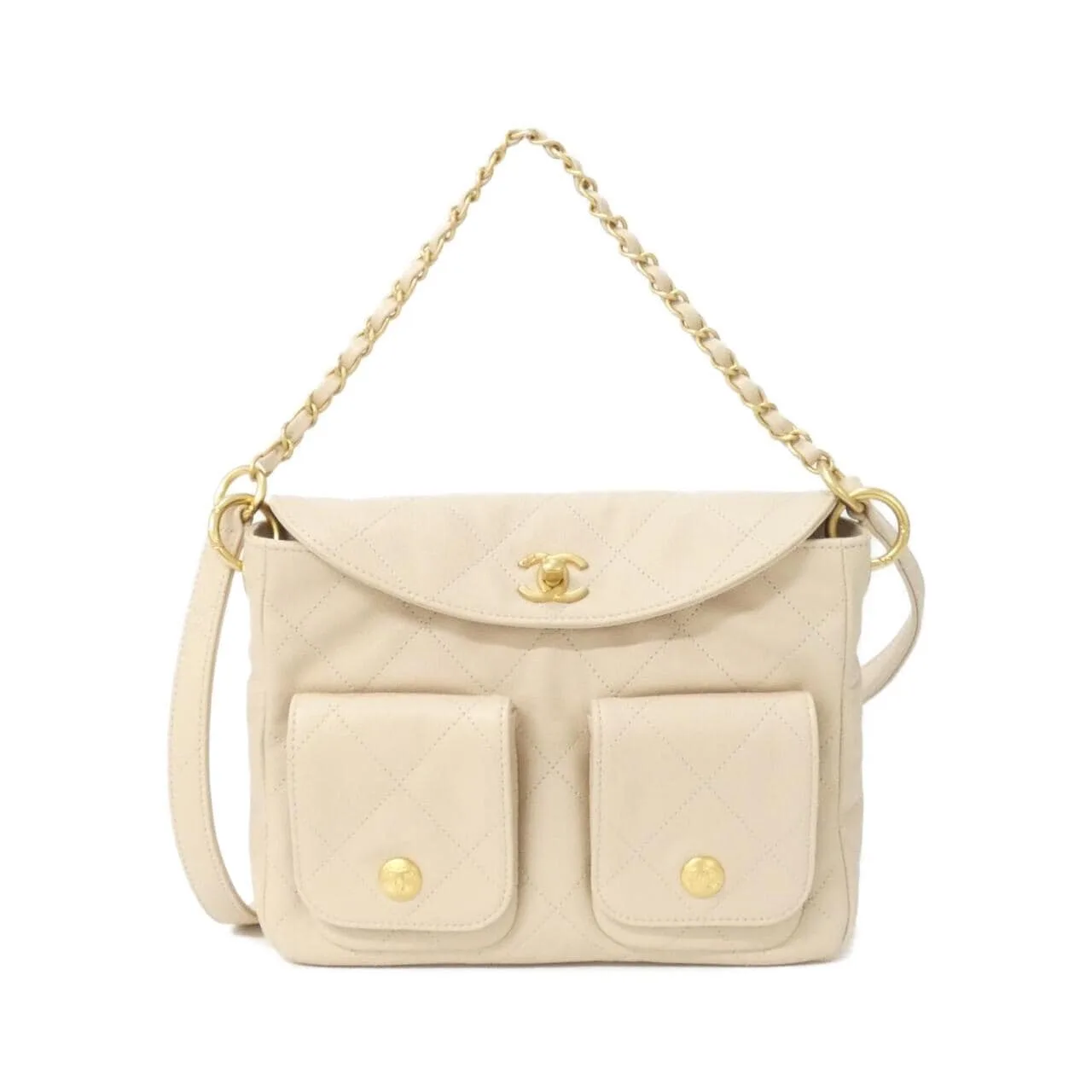 CHANEL AS5384 Shoulder Grained Calfskin