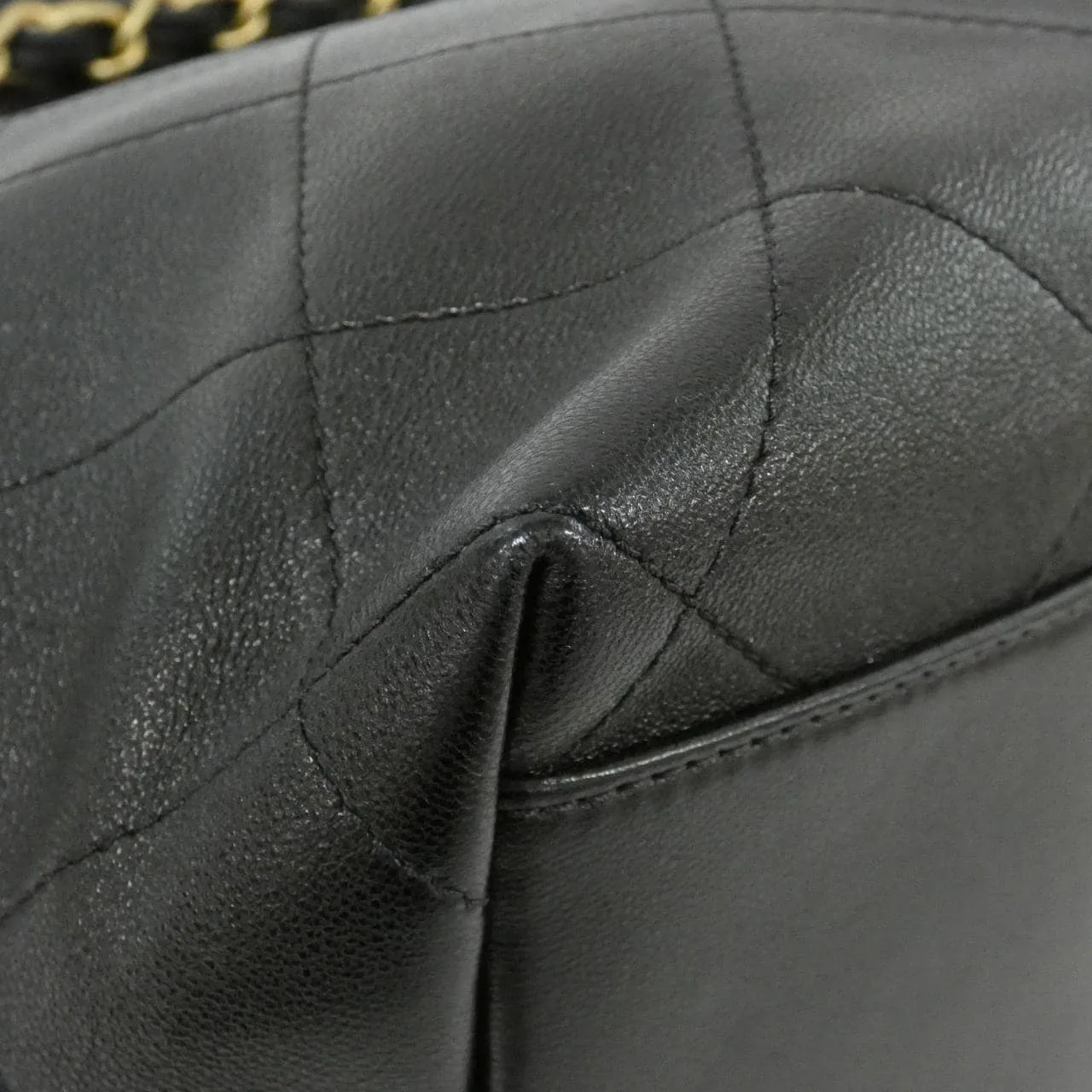 CHANEL AS5406 Shoulder Lambskin 黑色 羊皮 中古品A - 縮圖 3