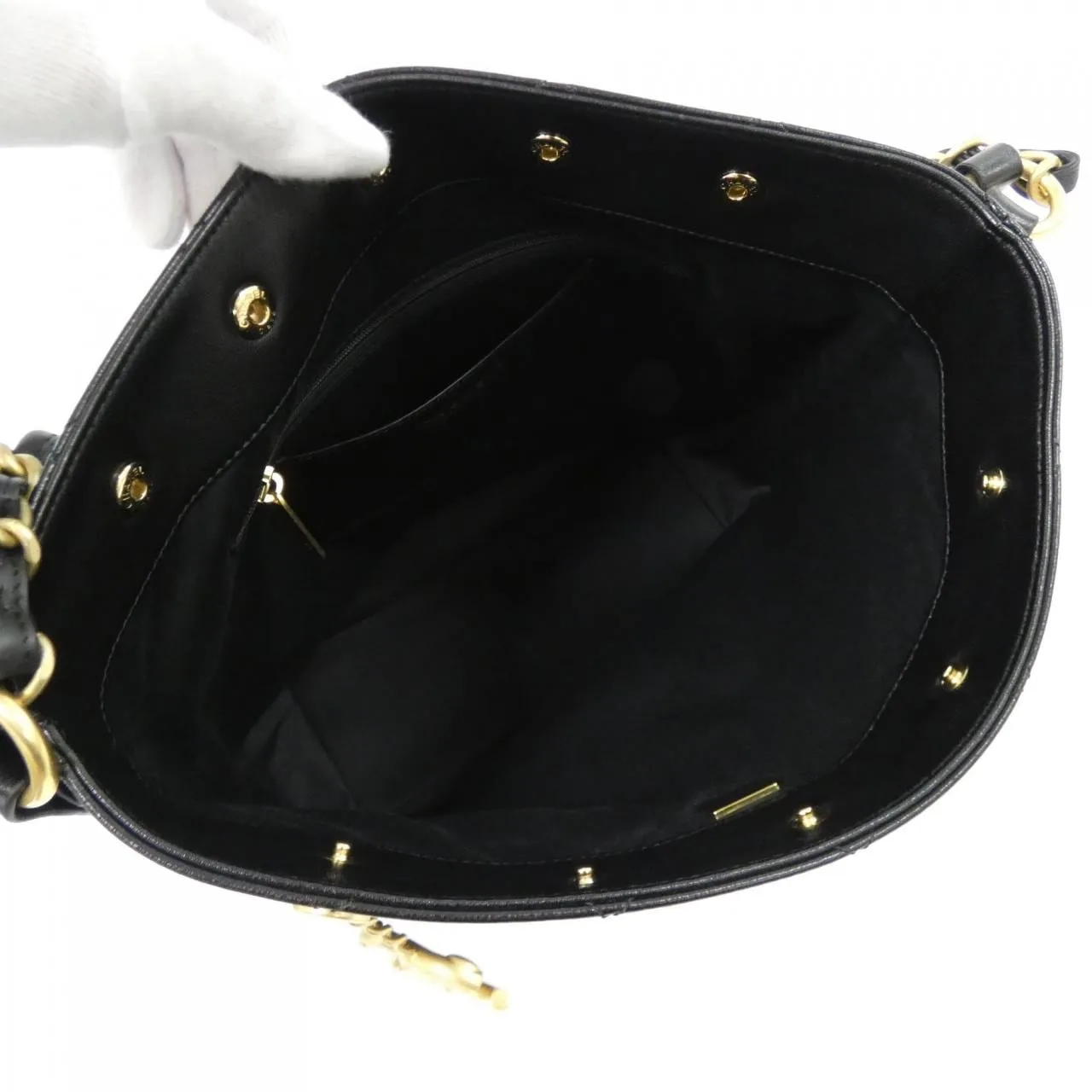 CHANEL AS5406 Shoulder Lambskin 黑色 羊皮 中古品A - 縮圖 7