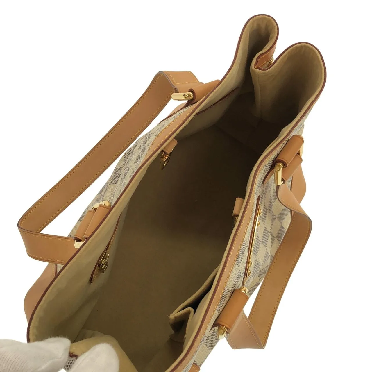 LOUIS VUITTON N51207 Handbag Damier 黑色 Damier 中古品A - 縮圖 8