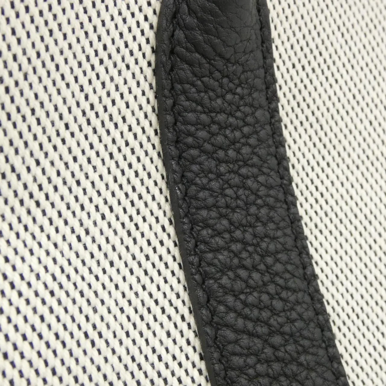 HERMES Garden Party 066751CK Tote 黑色 中古品A - 縮圖 3