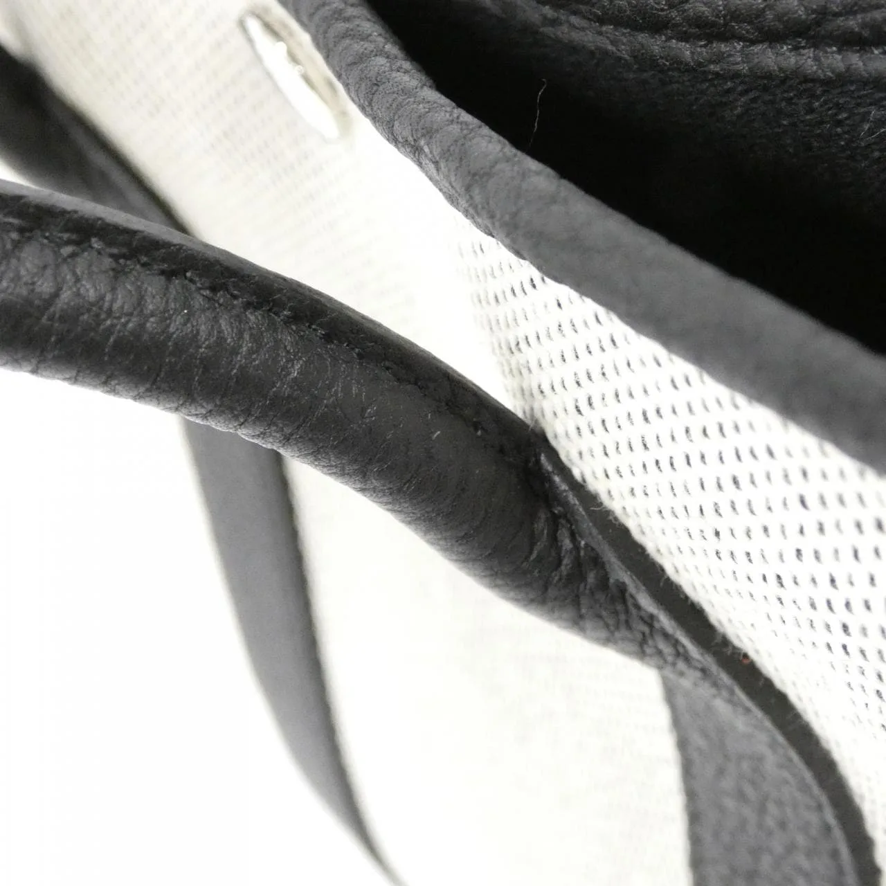 HERMES Garden Party 066751CK Tote 黑色 中古品A - 縮圖 5