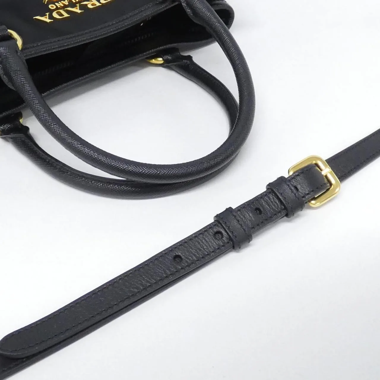 PRADA 1BA173 Handbag 黑色 中古品A - 縮圖 5