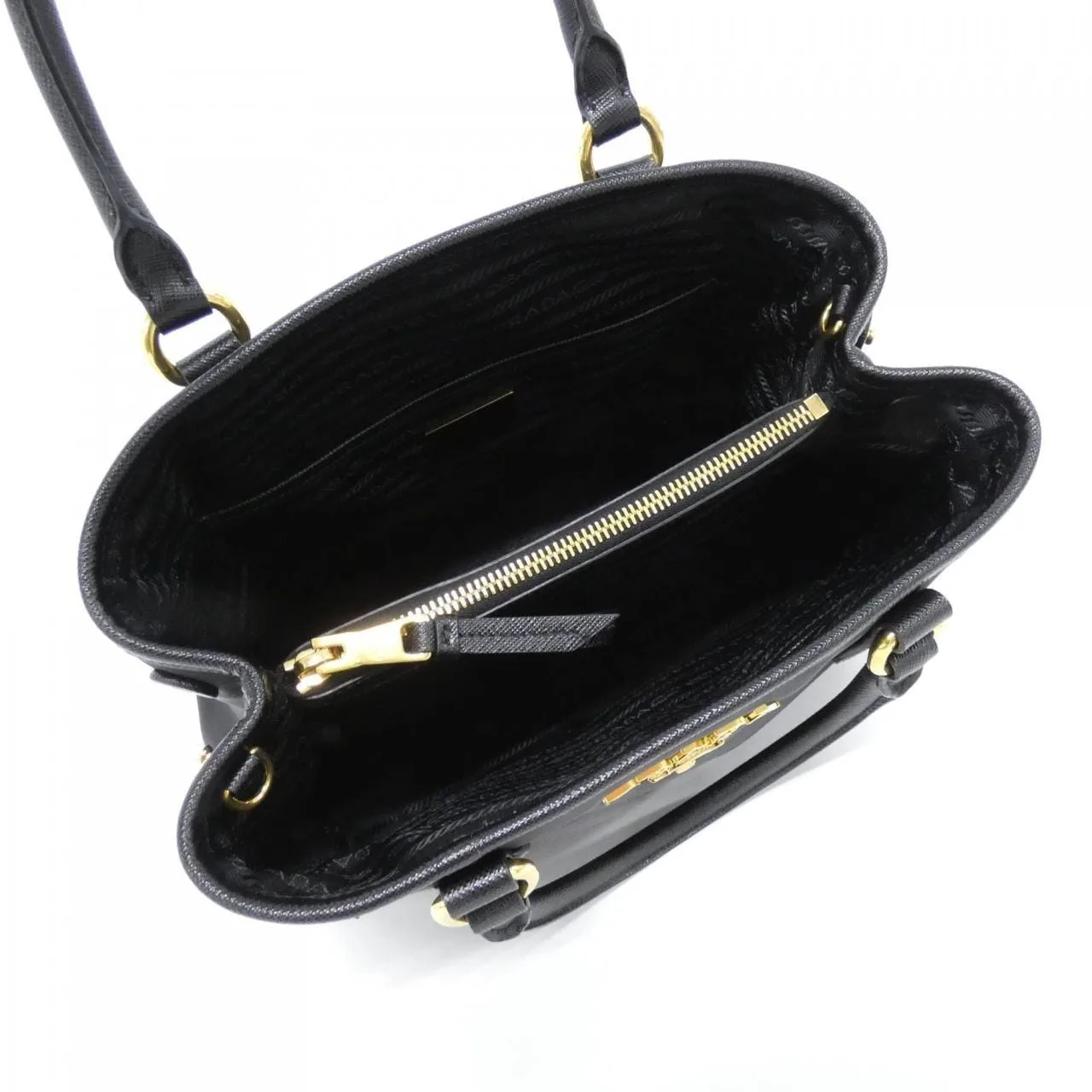 PRADA 1BA173 Handbag 黑色 中古品A - 縮圖 6