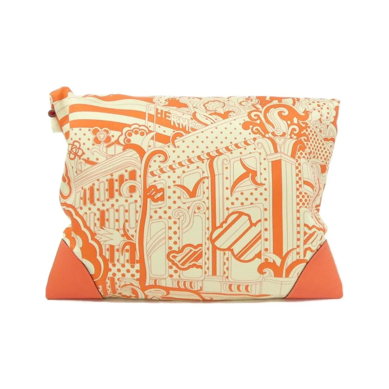 HERMES Silky City 085700CK Shoulder Swift Orange Swift Leather Rank A - Thumbnail 2