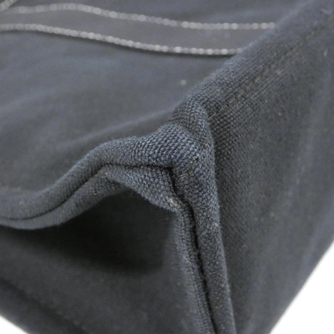 HERMES 101105M Tote Canvas 黑色 帆布 中古品A - 縮圖 2