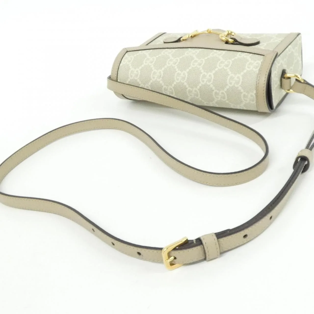 GUCCI 699296 UULBG Shoulder Canvas 黑色 帆布 中古品A - 縮圖 9