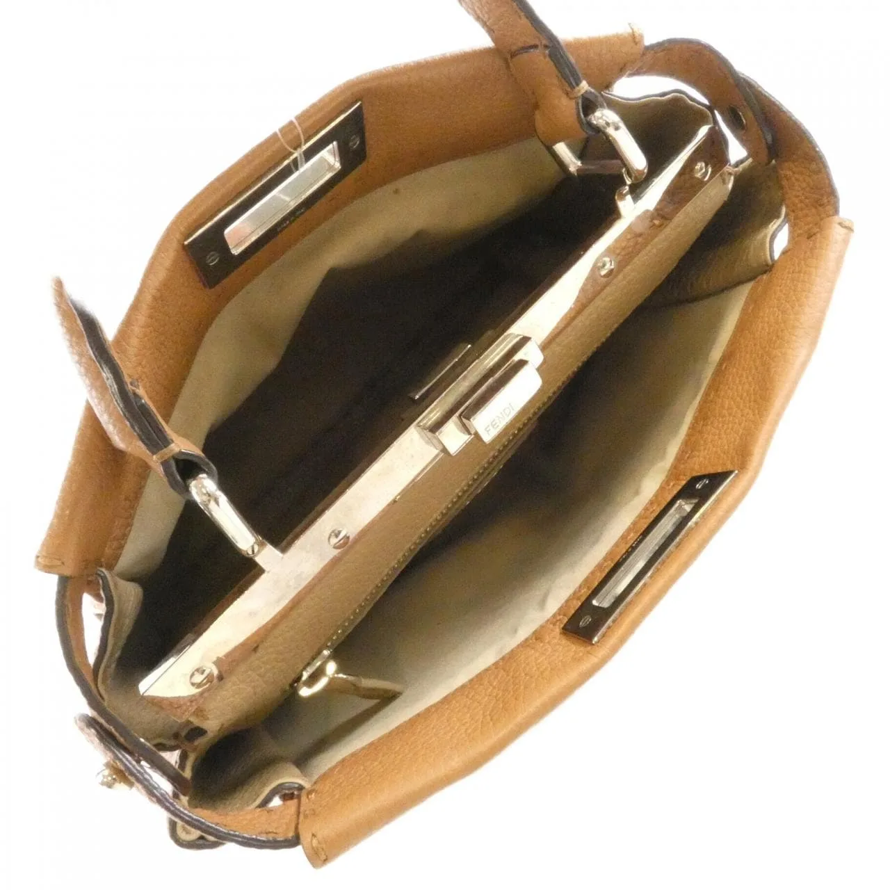 FENDI Peekaboo 8BN290 Q0J Handbag Black Rank B - Thumbnail 9