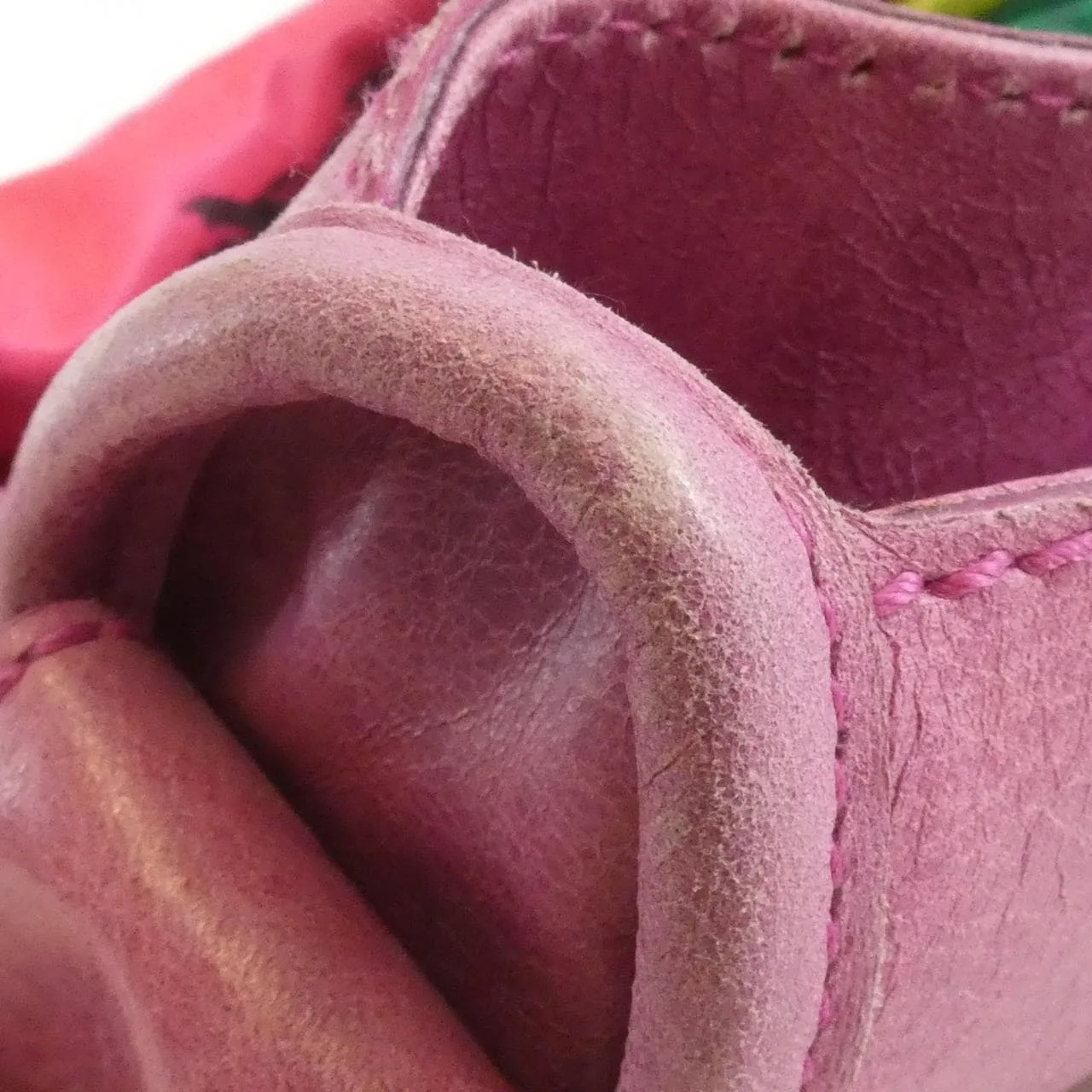 BALENCIAGA Le City 173084 FIF2N Handbag Nylon 粉色 尼龍 中古品B - 縮圖 6