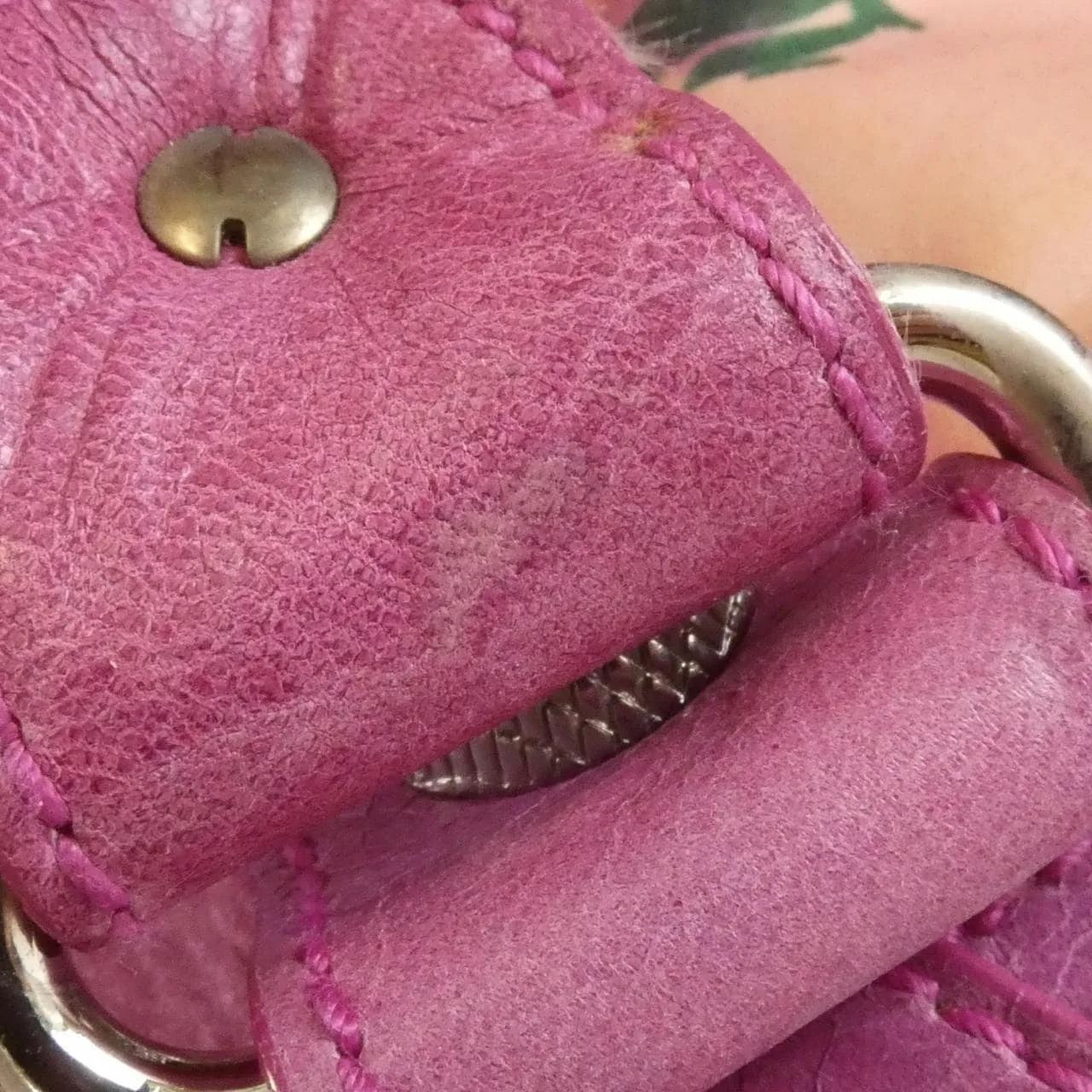 BALENCIAGA Le City 173084 FIF2N Handbag Nylon 粉色 尼龍 中古品B - 縮圖 8