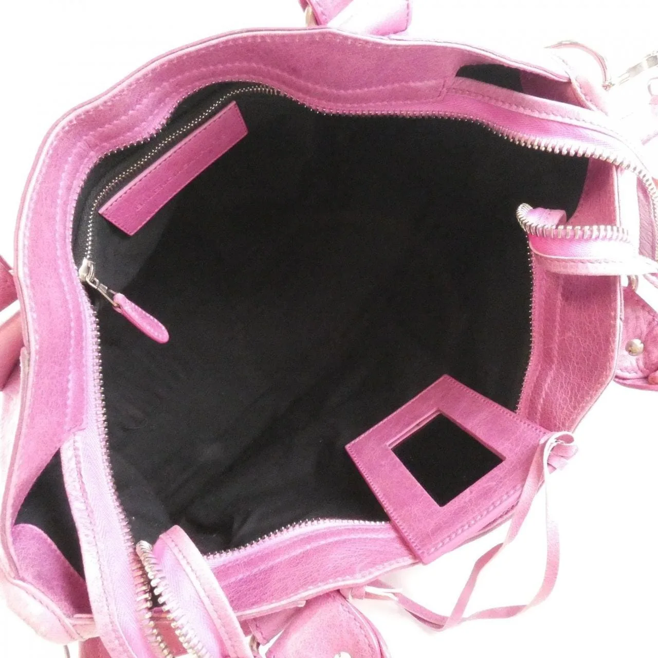 BALENCIAGA Le City 173084 FIF2N Handbag Nylon 粉色 尼龍 中古品B - 縮圖 10