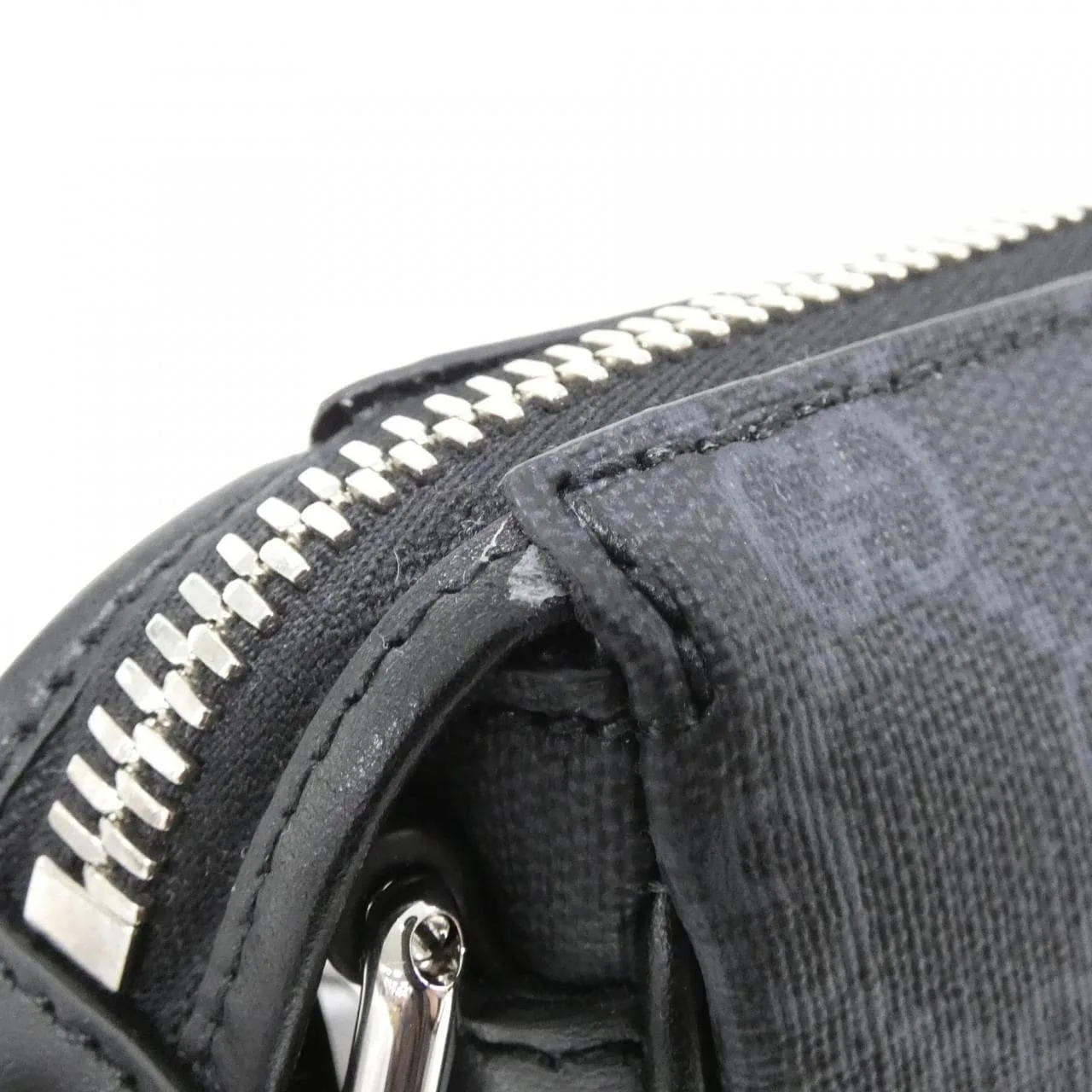 GUCCI 792081 FADJA Shoulder Canvas 黑色 帆布 中古品A - 縮圖 4