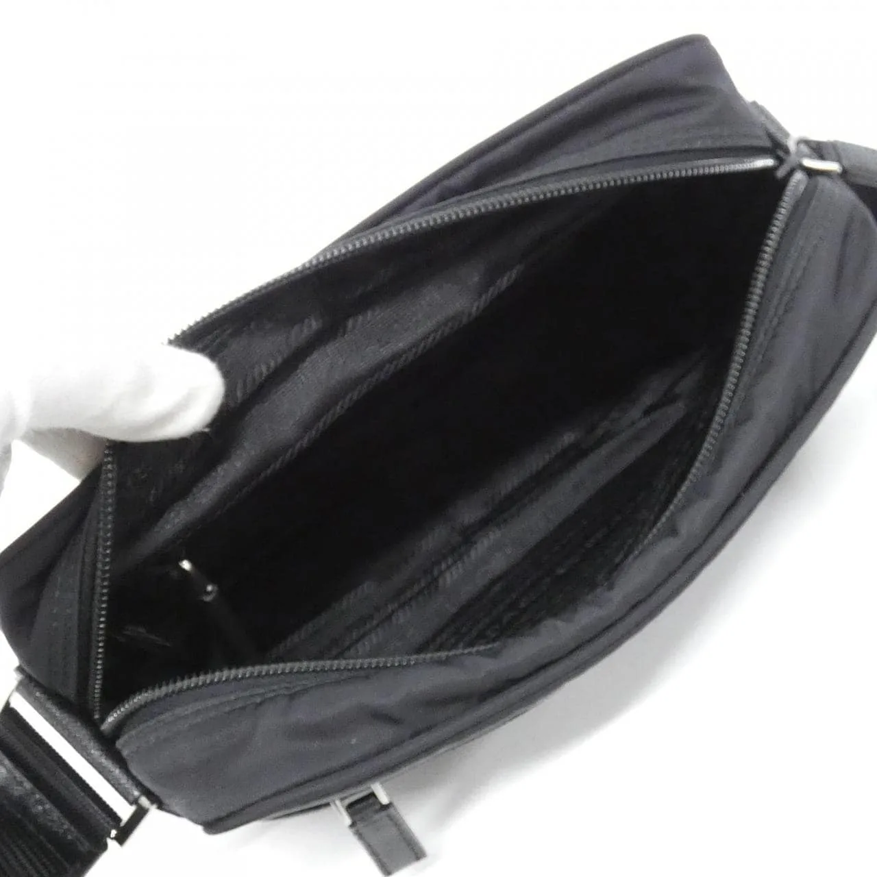 PRADA 1BC167 Shoulder 黑色 中古品A - 縮圖 7