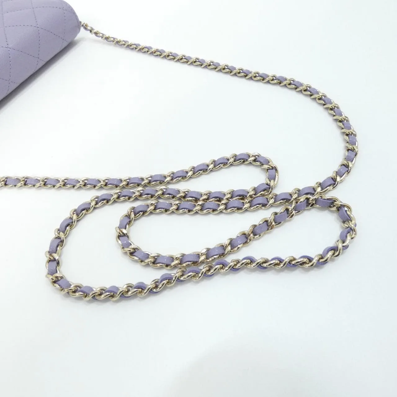 CHANEL AP4082 Wallet Grained Calfskin Purple Grained Calfskin Rank A - Thumbnail 7