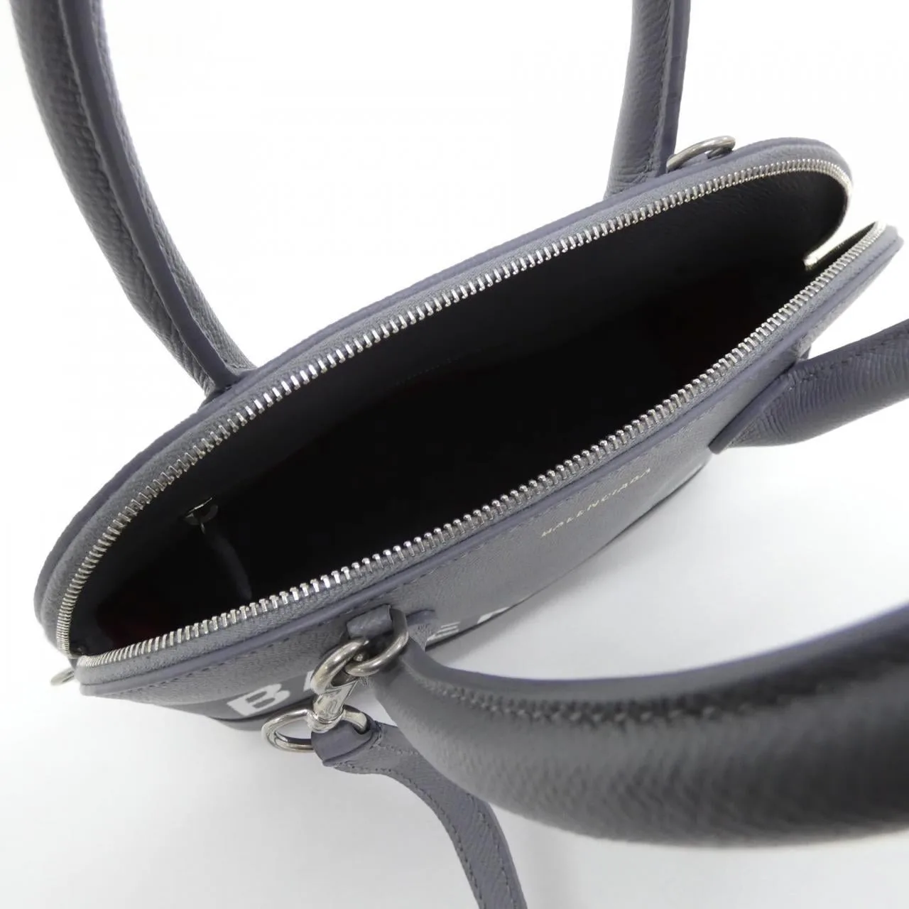 BALENCIAGA 518873 0OTA3 Handbag Leather 黑色 皮革 中古品A - 縮圖 6