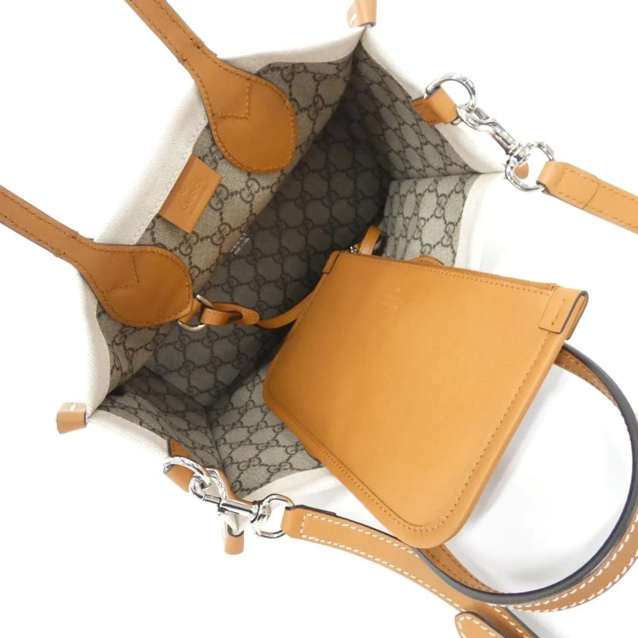 GUCCI 772144 FACUL Handbag Canvas