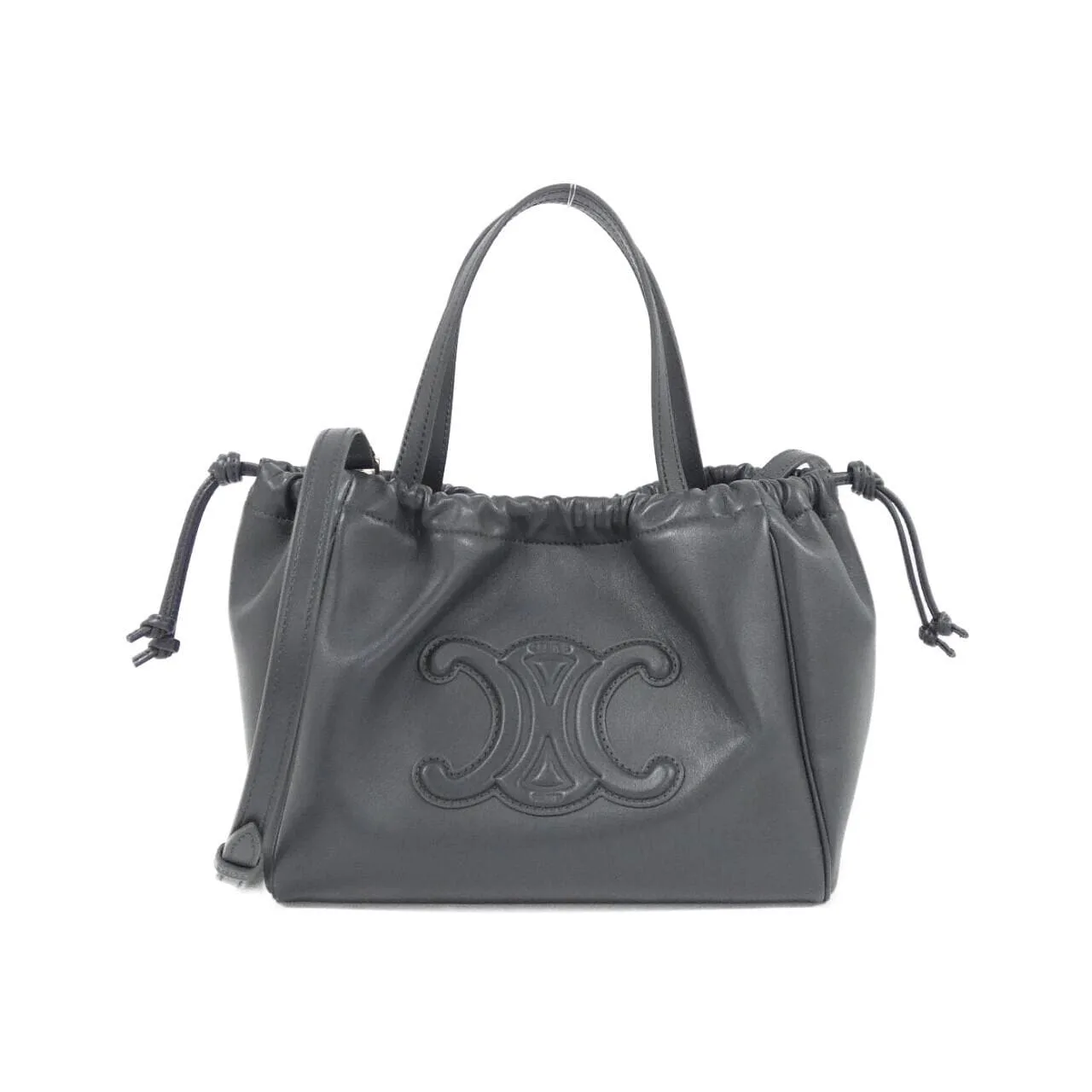 CELINE Cabas 111013DU3 Handbag Black