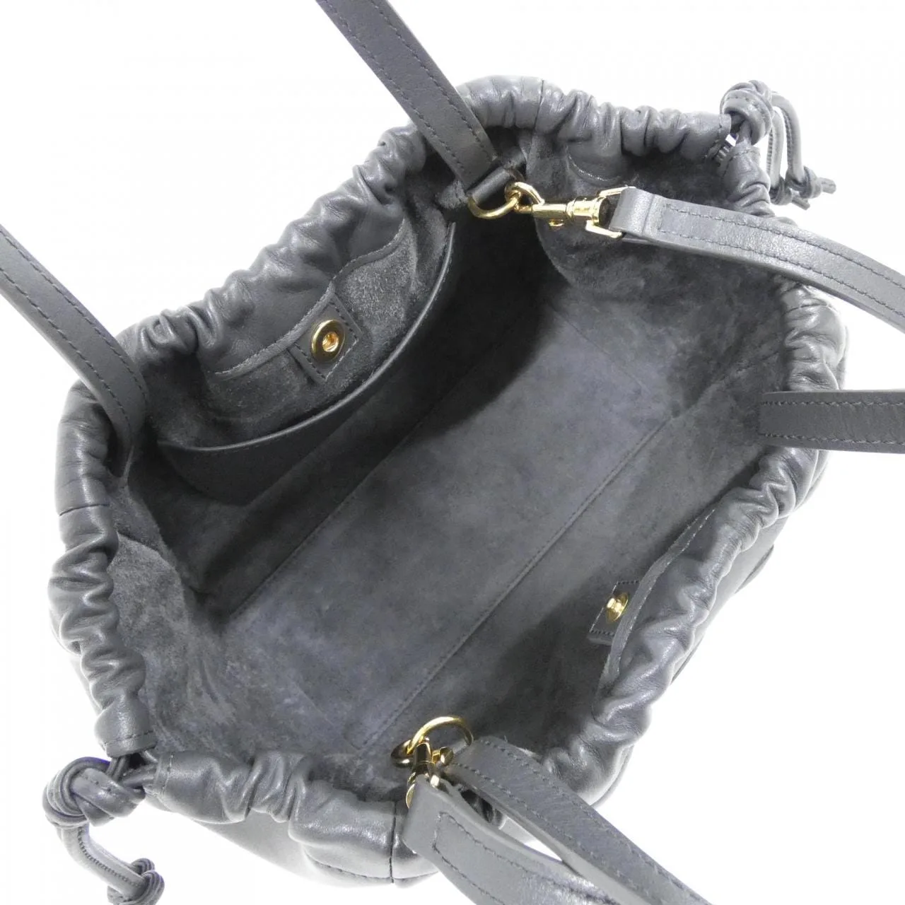 CELINE Cabas 111013DU3 Handbag 黑色 中古品A - 縮圖 7