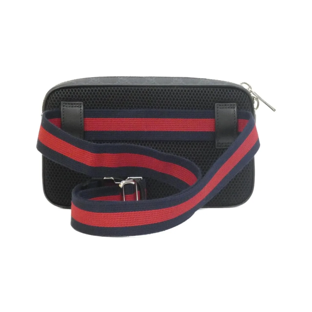 GUCCI 792094 FADJM Belt Canvas 黑色 帆布 中古品A - 縮圖 2