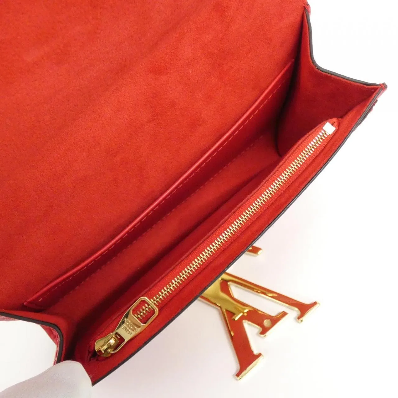 LOUIS VUITTON Pochette M41280 Shoulder Rouge 中古品A - 縮圖 8
