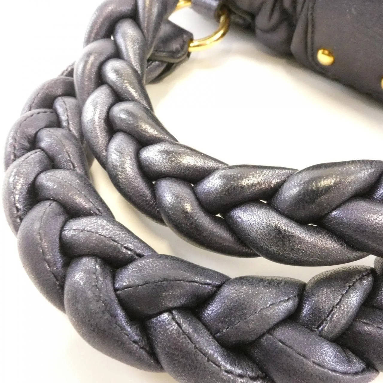 MIU MIU RN0473 Handbag 紫色 中古品B - 縮圖 7