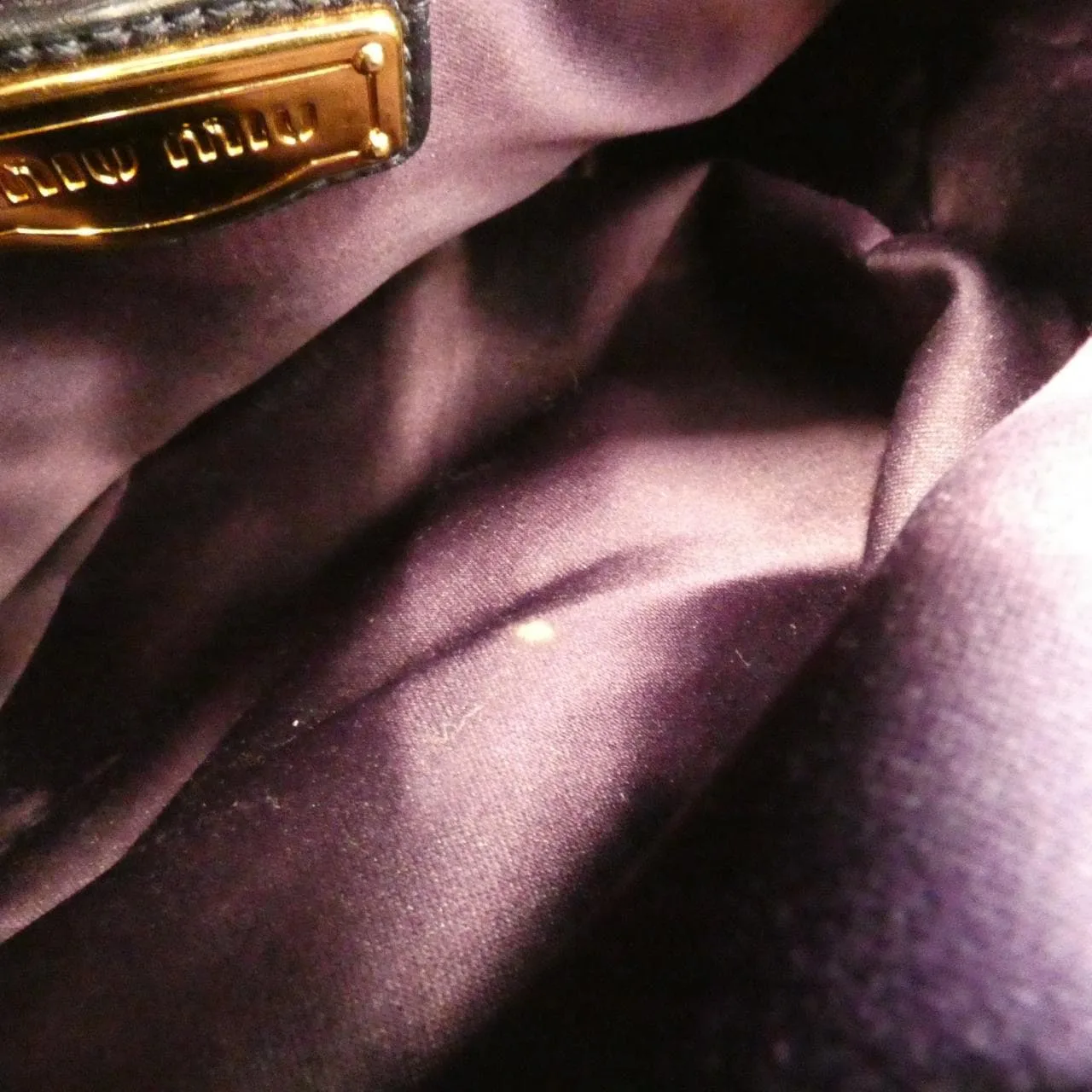 MIU MIU RN0473 Handbag 紫色 中古品B - 縮圖 9