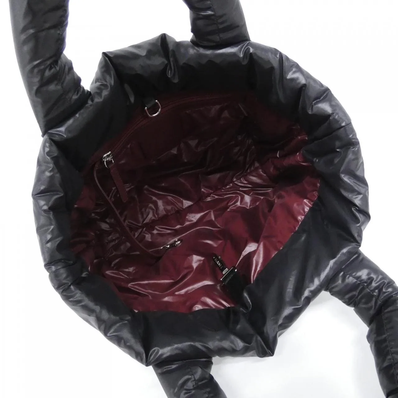 CHANEL Deauville 48610 Handbag Nylon Black Nylon Rank A - Thumbnail 6