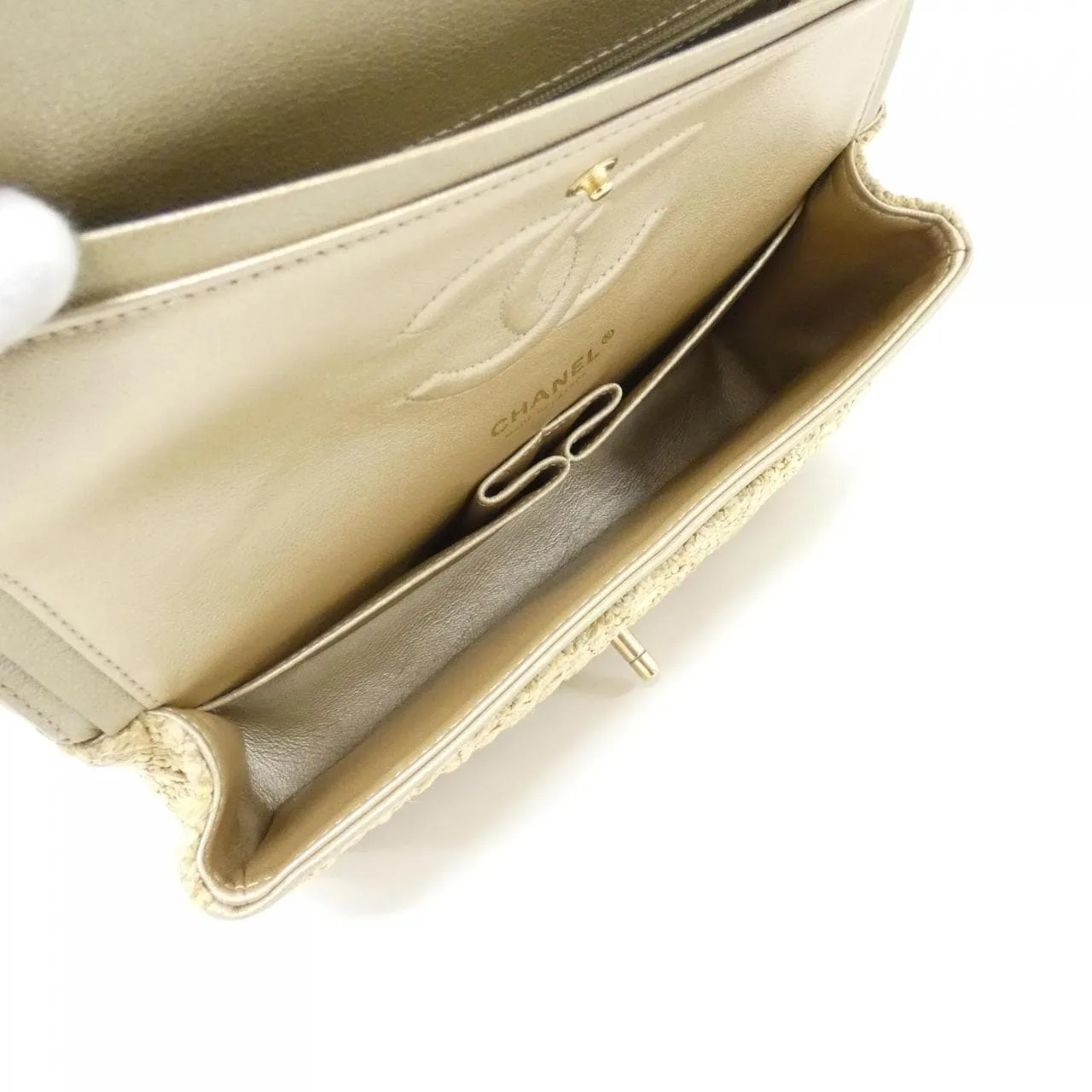 CHANEL Matelasse 1112 Shoulder Canvas Beige Canvas Rank A - Thumbnail 9