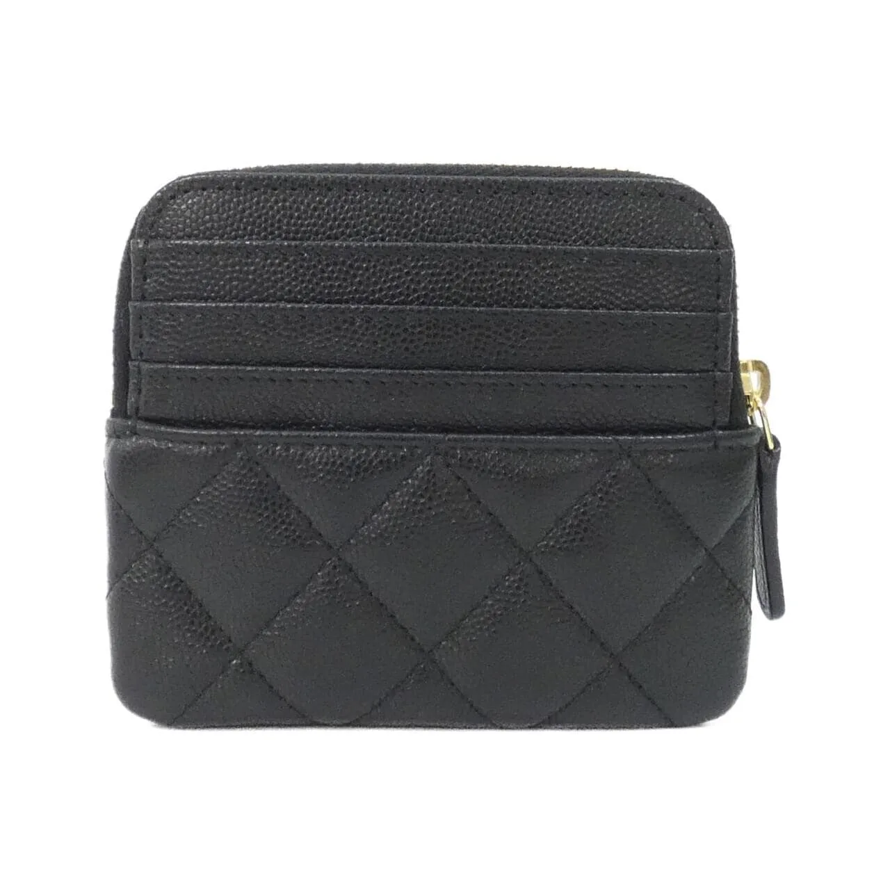 CHANEL AP5012 Coin Case Grained Calfskin Black Grained Calfskin Rank A - Thumbnail 2