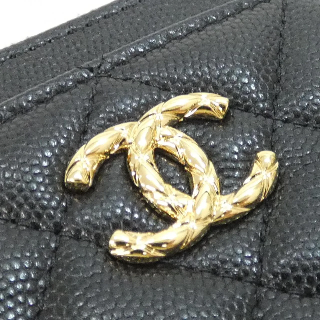 CHANEL AP5012 Coin Case Grained Calfskin Black Grained Calfskin Rank A - Thumbnail 6