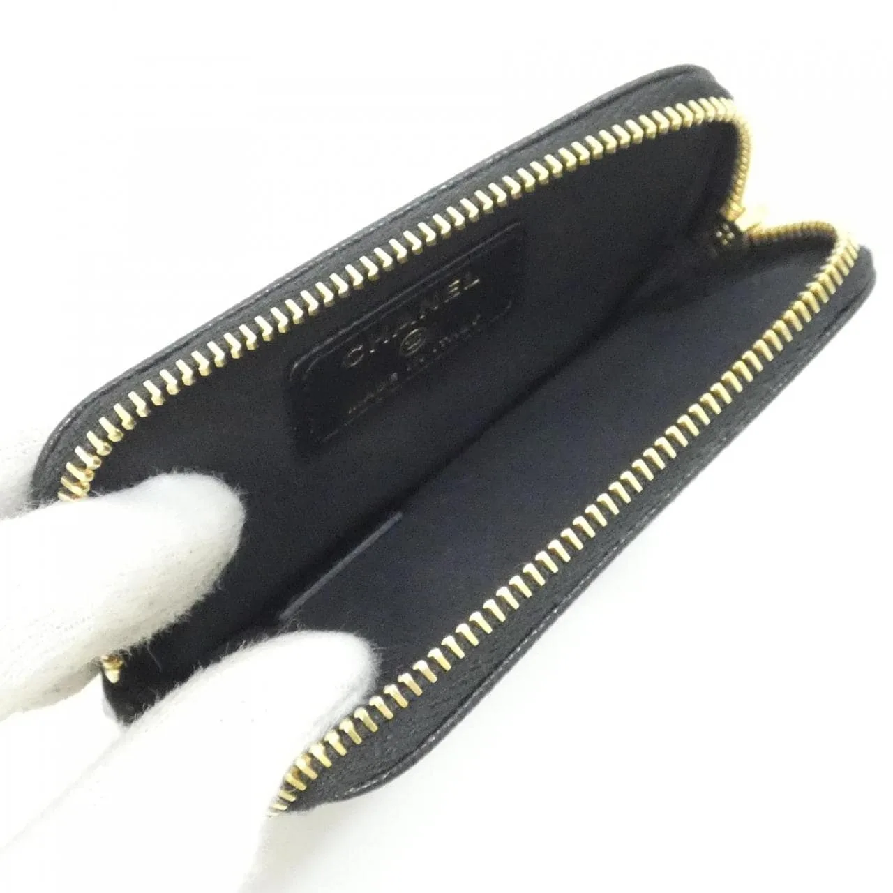 CHANEL AP5012 Coin Case Grained Calfskin Black Grained Calfskin Rank A - Thumbnail 7