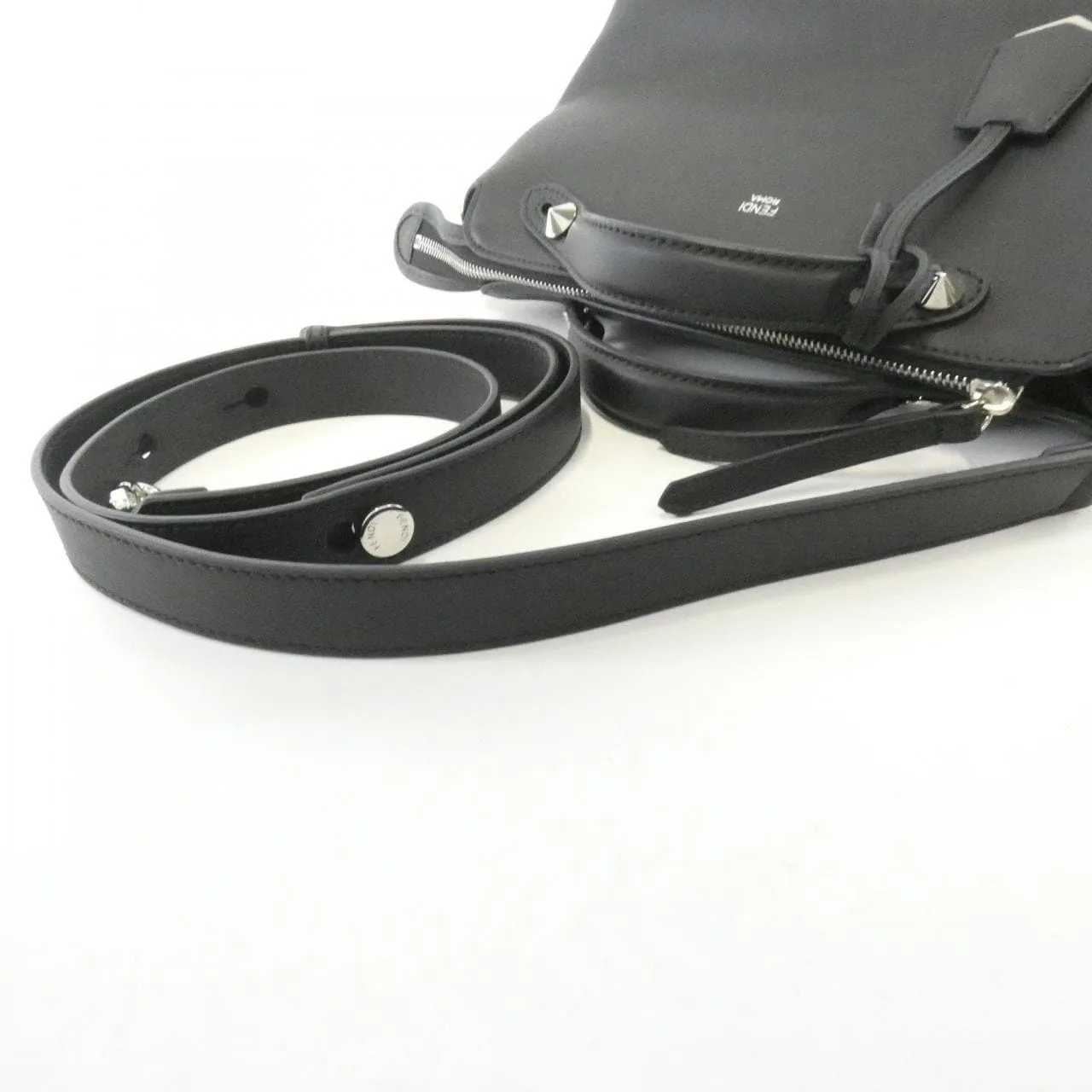 FENDI By The Way 8BL146 1D5 Handbag 黑色 中古品A - 縮圖 6