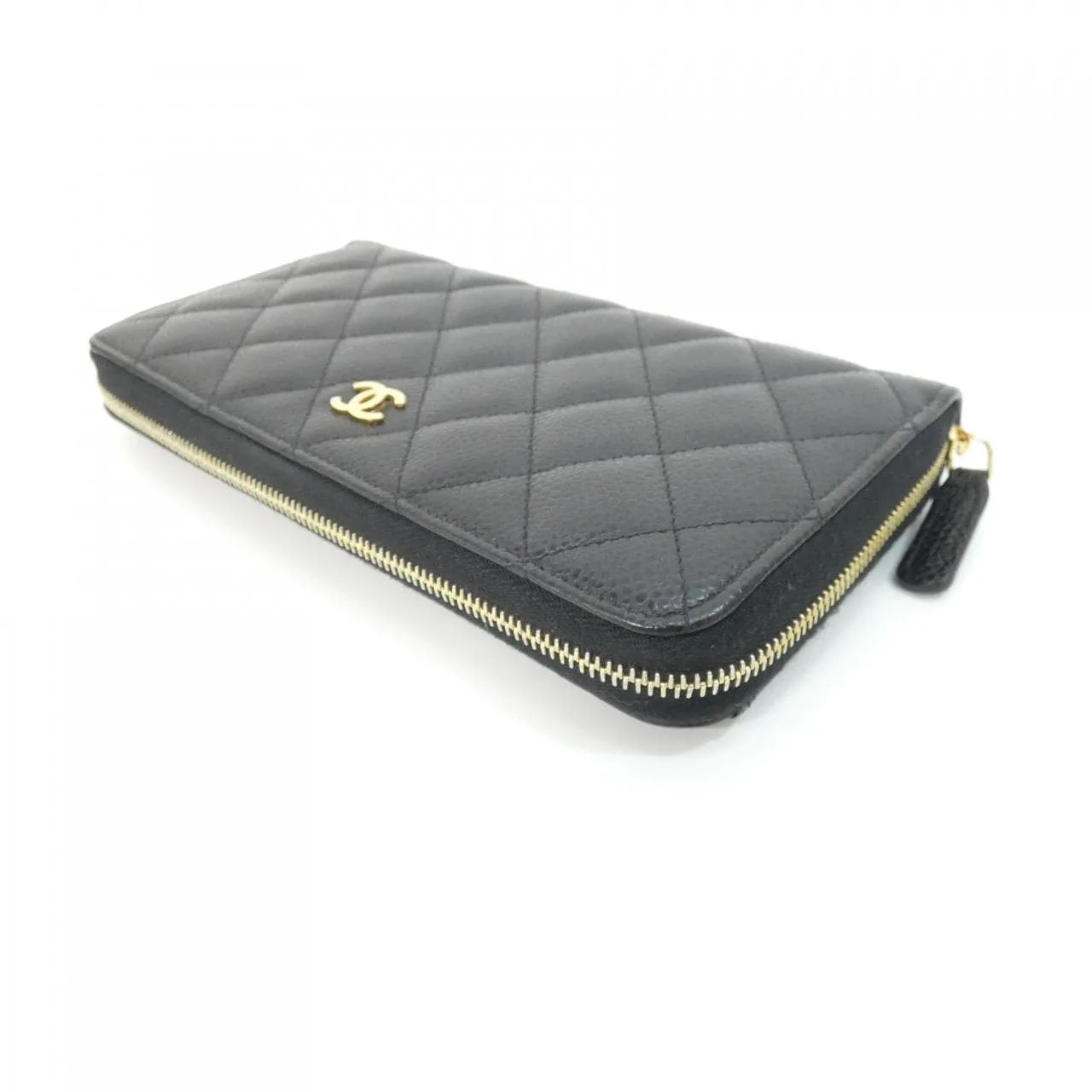 CHANEL Timeless Classic AP0242 Wallet Grained Calfskin 黑色 荔枝紋牛皮 中古品A - 縮圖 3