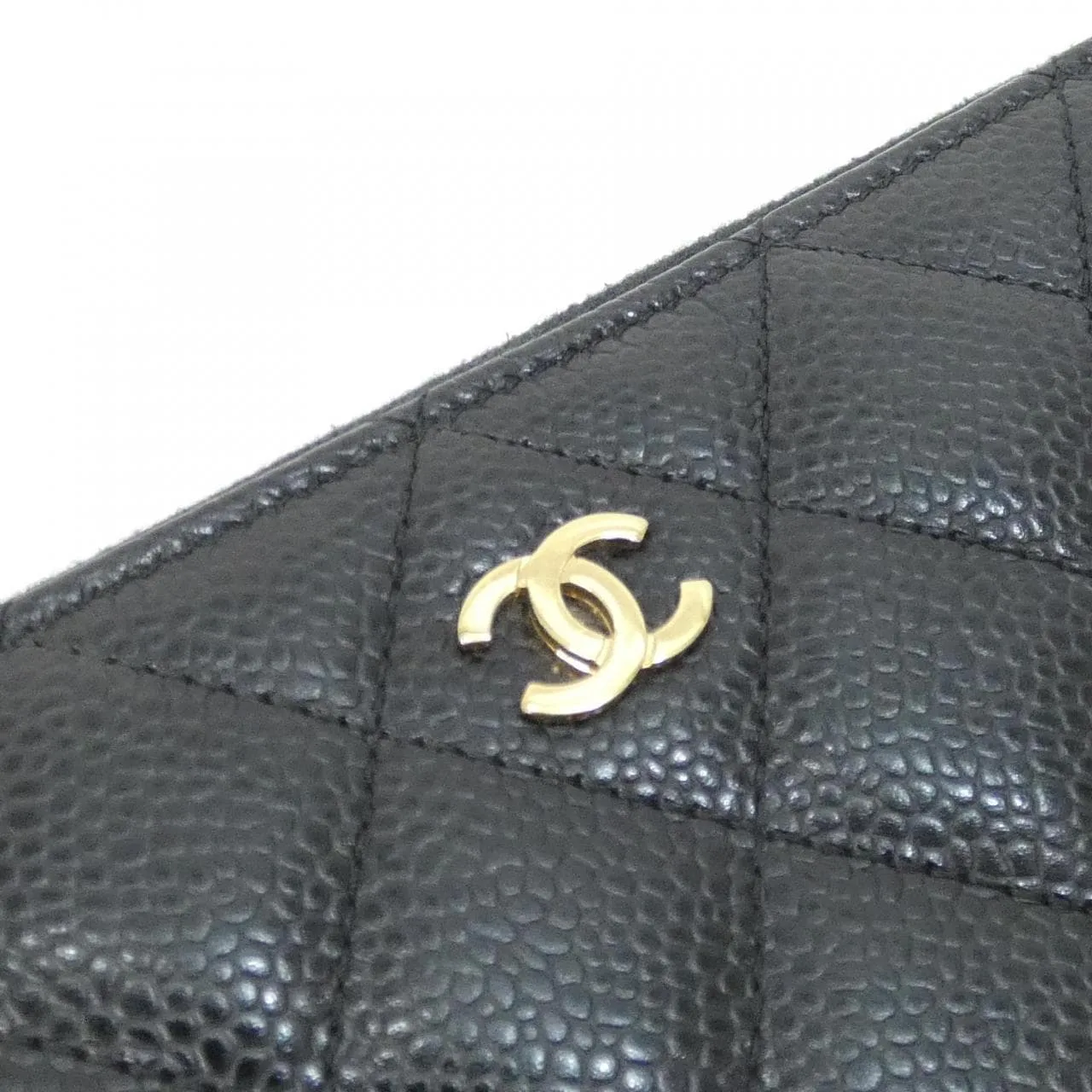 CHANEL Timeless Classic AP0242 Wallet Grained Calfskin 黑色 荔枝紋牛皮 中古品A - 縮圖 5