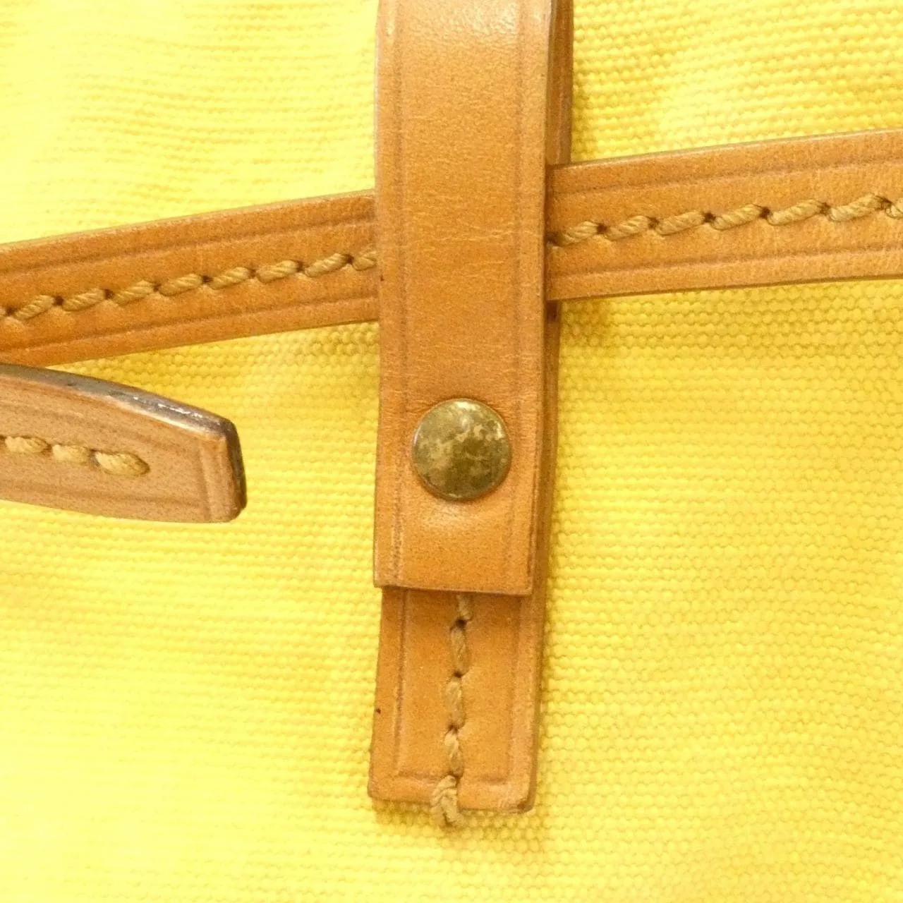 GUCCI 109133 肩背包 帆布 黃色 帆布 中古品B - 縮圖 4