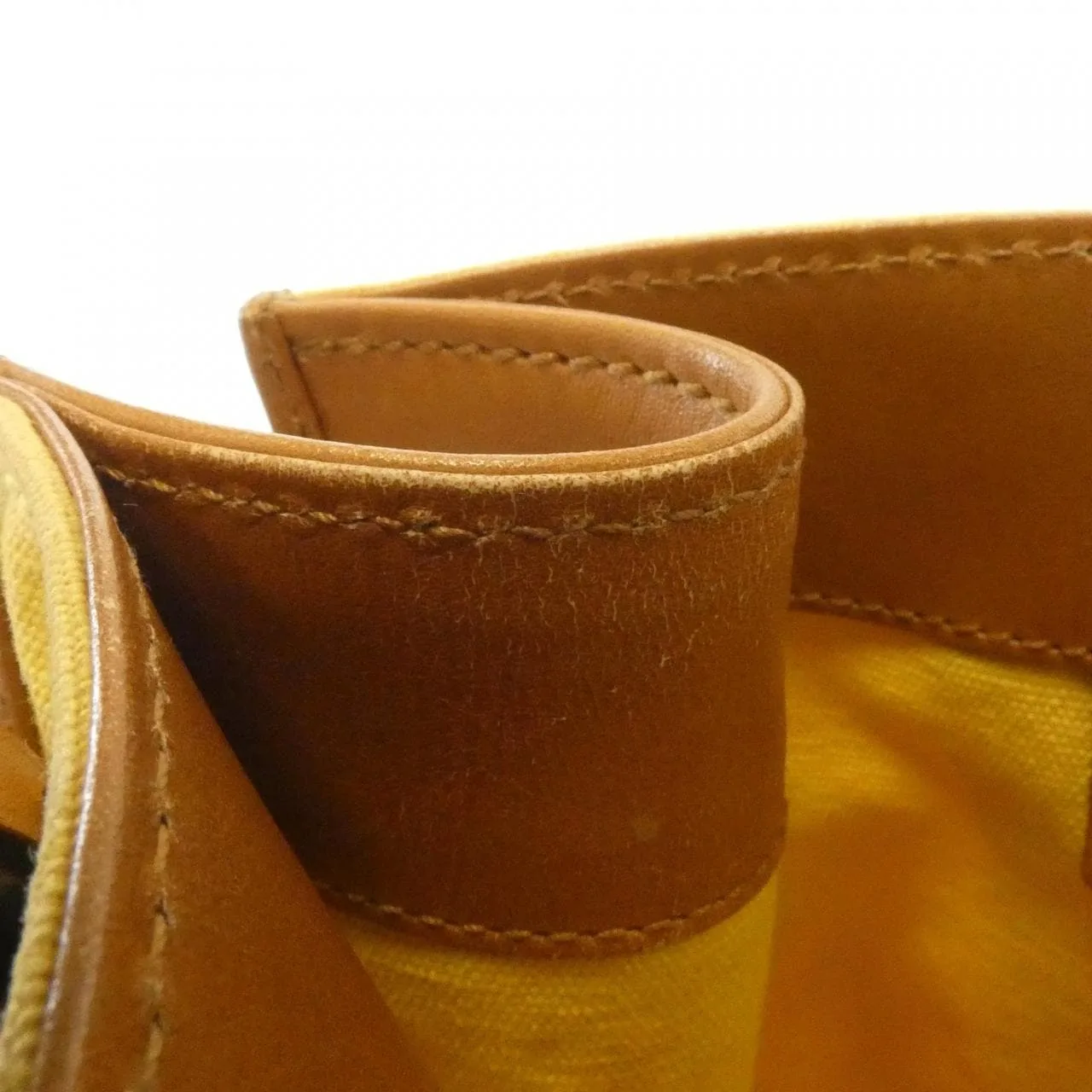 GUCCI 109133 肩背包 帆布 黃色 帆布 中古品B - 縮圖 8