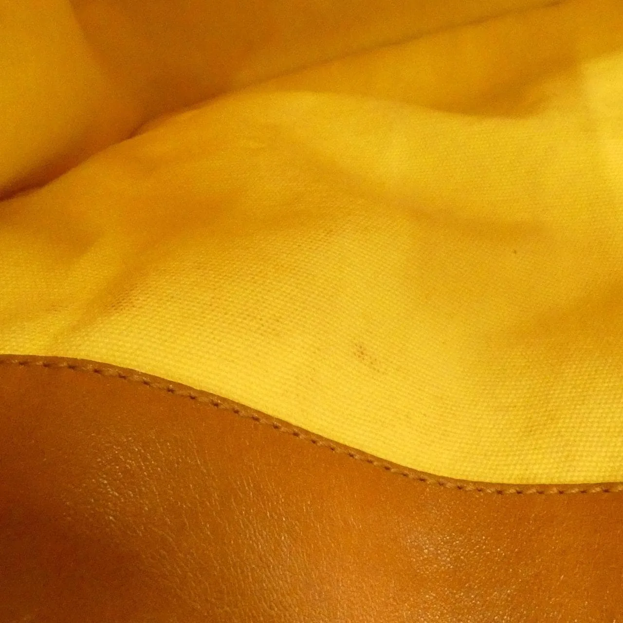 GUCCI 109133 肩背包 帆布 黃色 帆布 中古品B - 縮圖 9