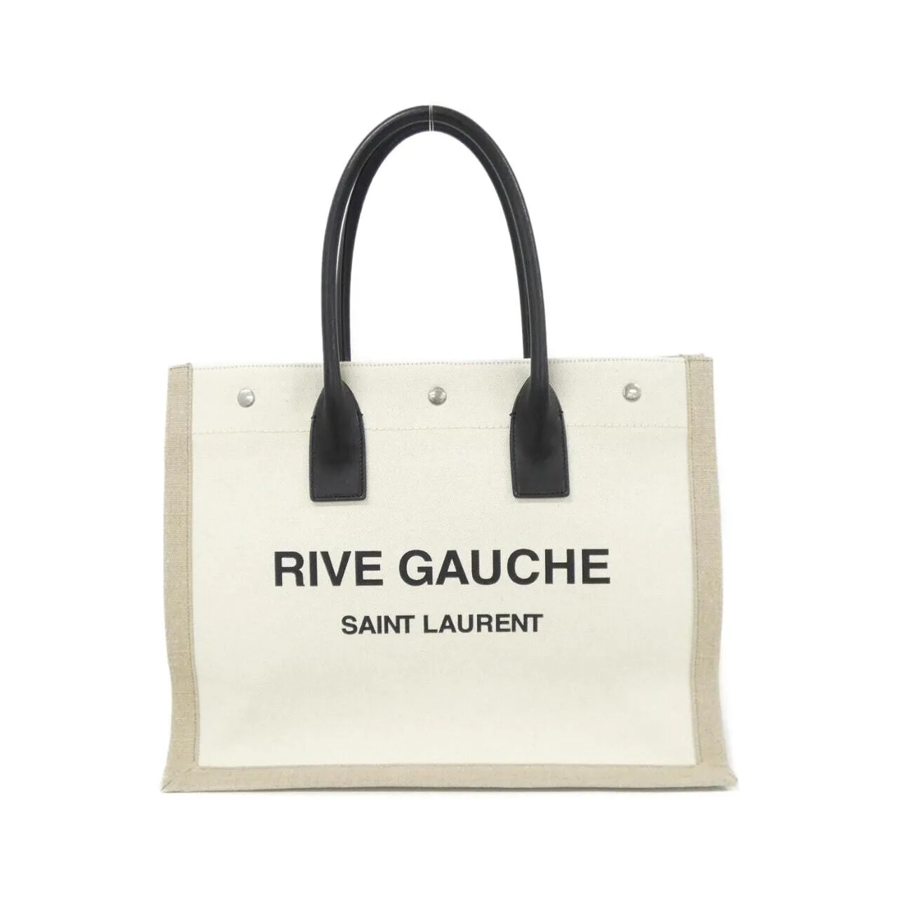 SAINT LAURENT 617481 FAABR 手提包 棉 Black