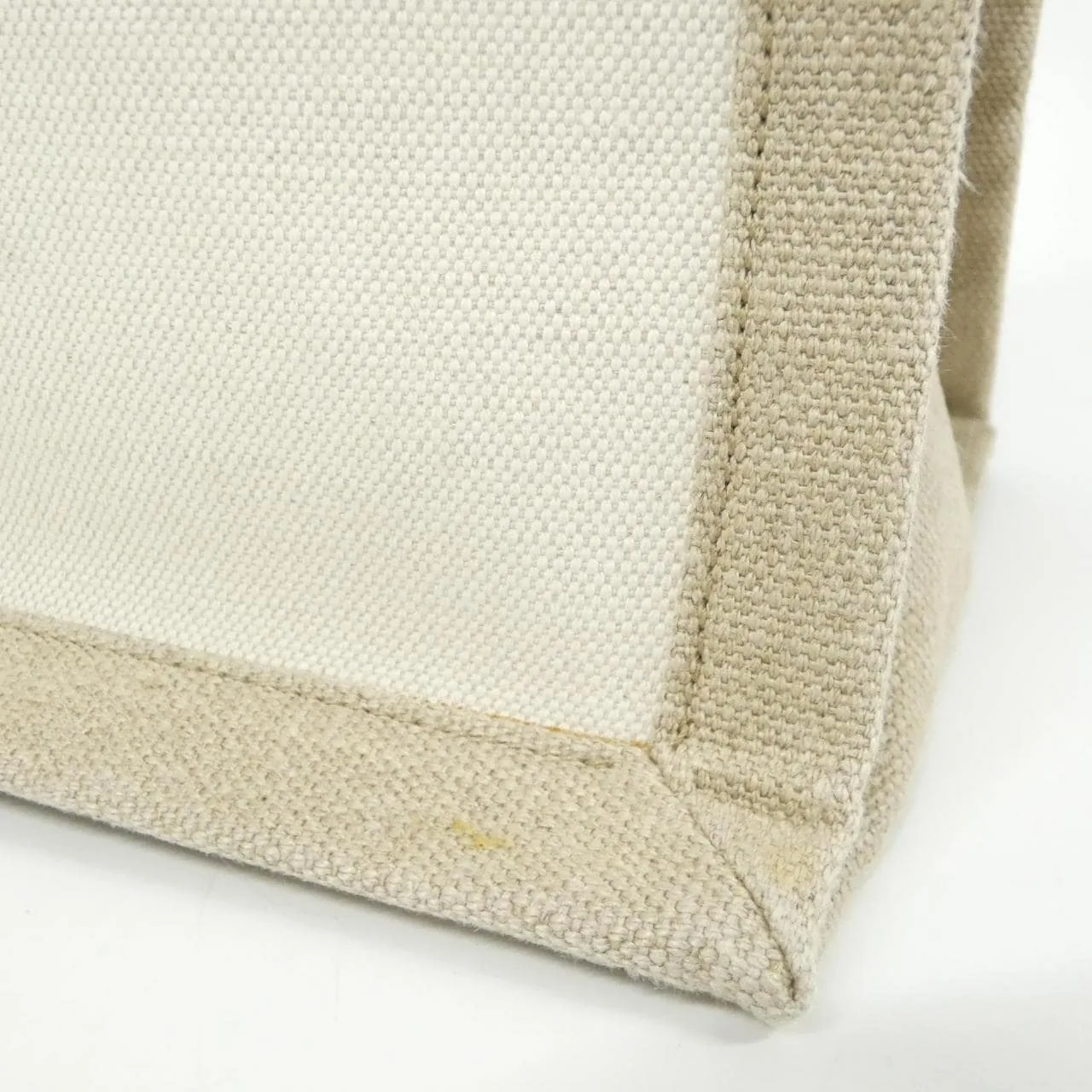 SAINT LAURENT 617481 FAABR 手提包 棉 黑色 Cotton 中古品A - 縮圖 5