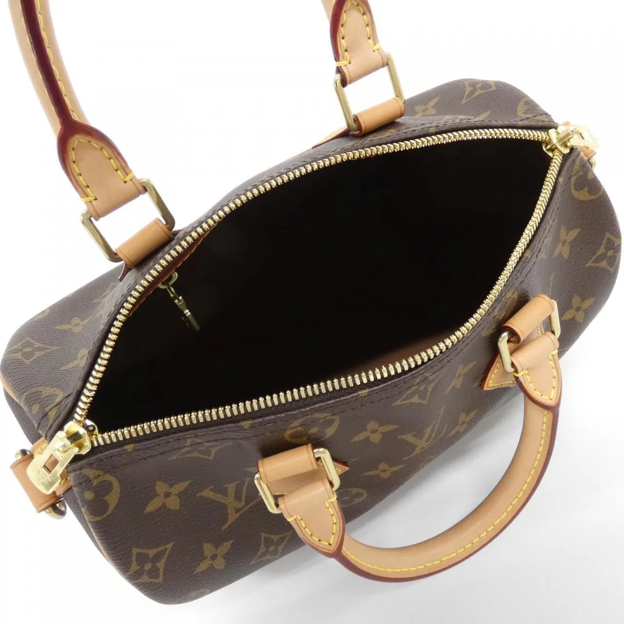 LOUIS VUITTON Speedy M41113 Boston Monogram 黑色 Monogram 中古品A - 縮圖 6