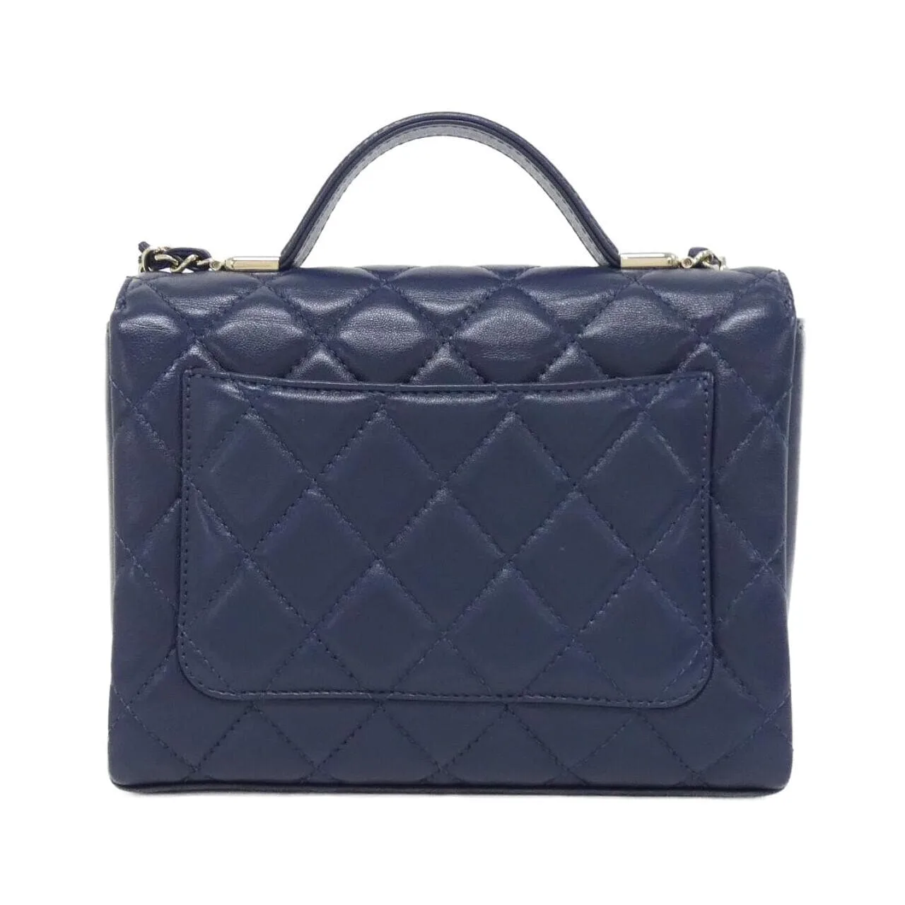 CHANEL AS5112 Handbag Lambskin Navy Lambskin Rank A - Thumbnail 2