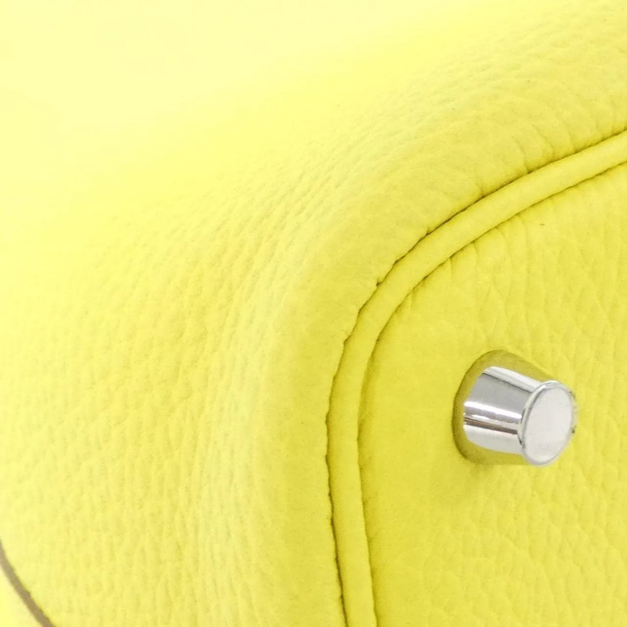 HERMES Picotin 056289CK Handbag Clemence Black Clemence Leather Rank A - Thumbnail 2