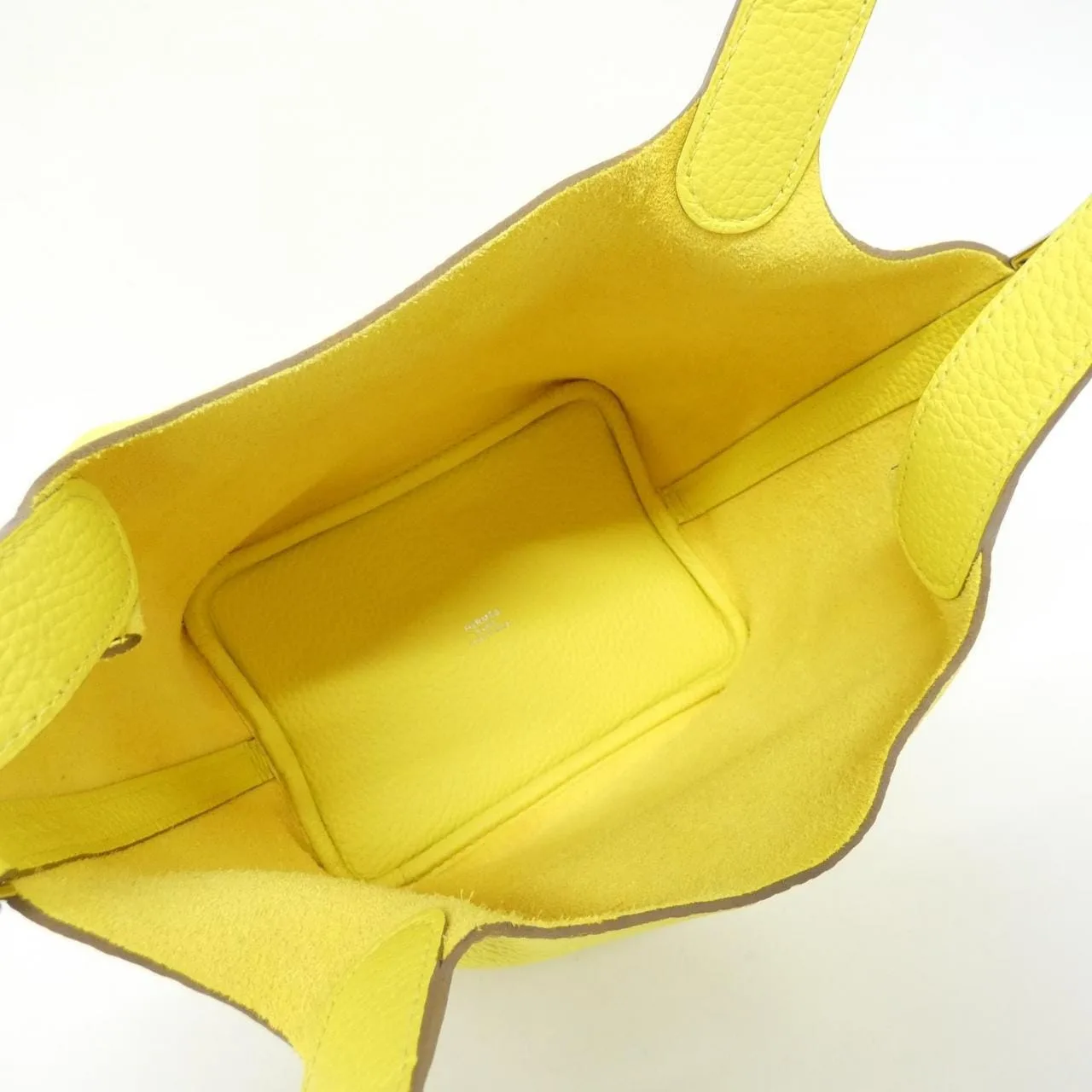 HERMES Picotin 056289CK Handbag Clemence Black Clemence Leather Rank A - Thumbnail 6