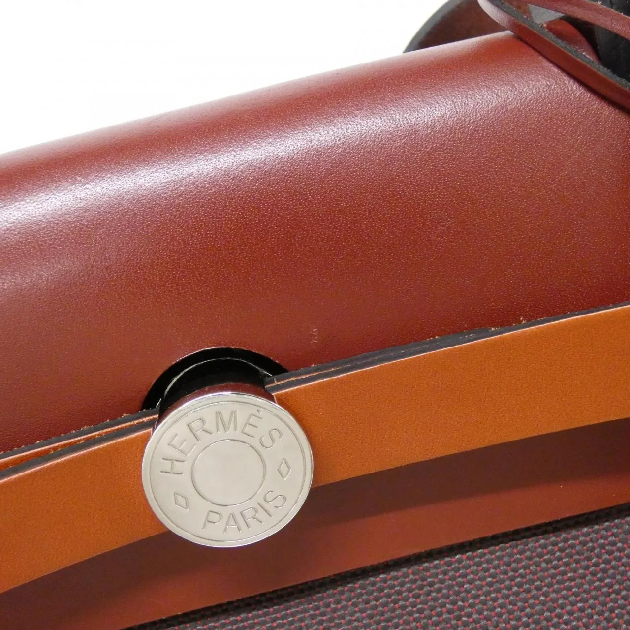 HERMES Herbag 082803CK Handbag Black Rank A - Thumbnail 4