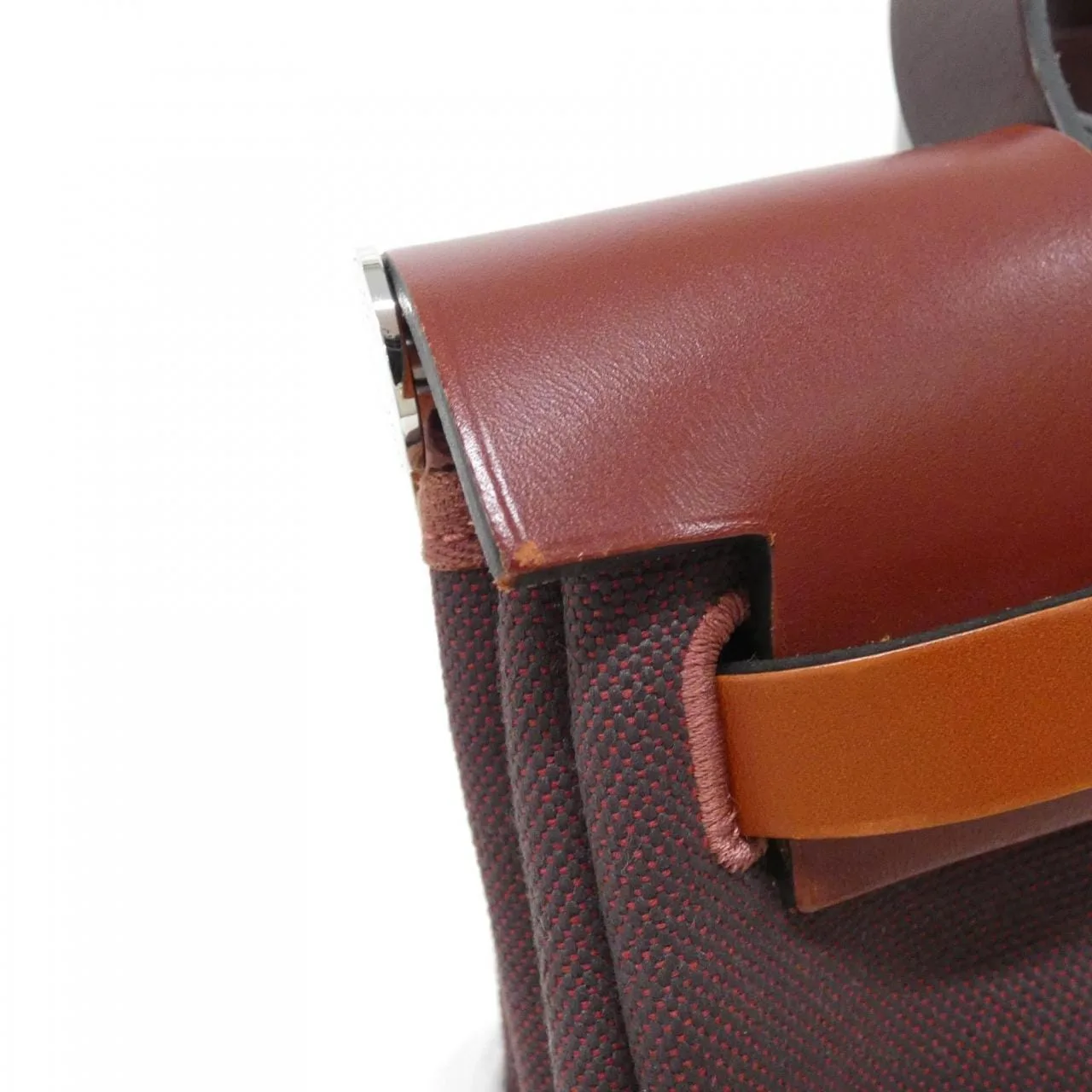 HERMES Herbag 082803CK Handbag Black Rank A - Thumbnail 5